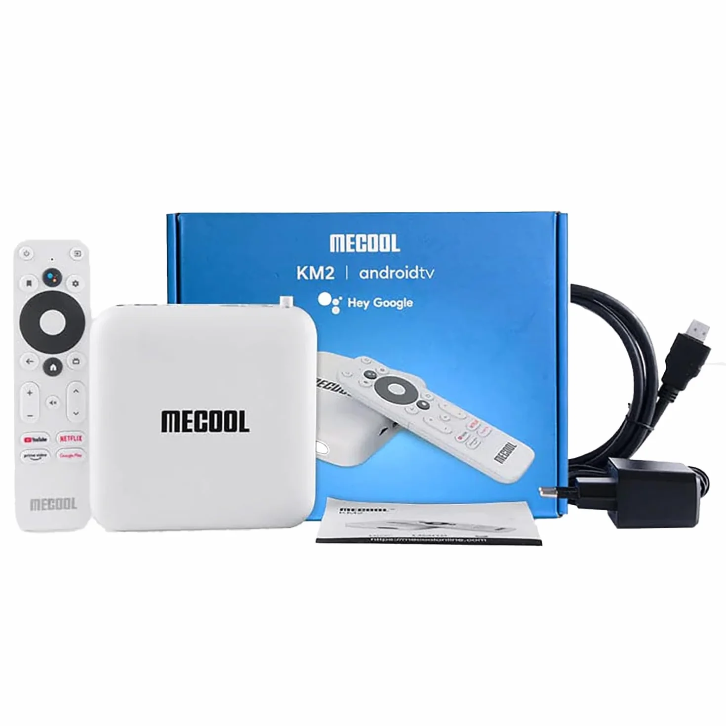 Android 10.0 TV Box, KM2 Smart TV Box Netflix Google Certified USB 3.0 Ultra 4K HDR 2 GB 8 GB Support 2.4G 5.0G WiFi BT 4.2 z Amlogic S905X2 Google Assistant Dolby Audio