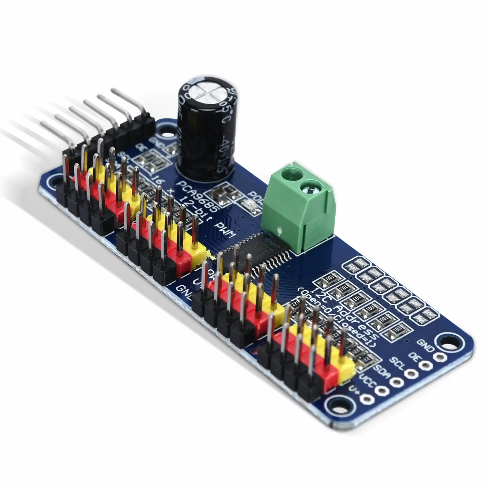 Podazz PCA9685 16-kanałowy 12-bitowy sterownik serwo moduł IIC do robota Arduino