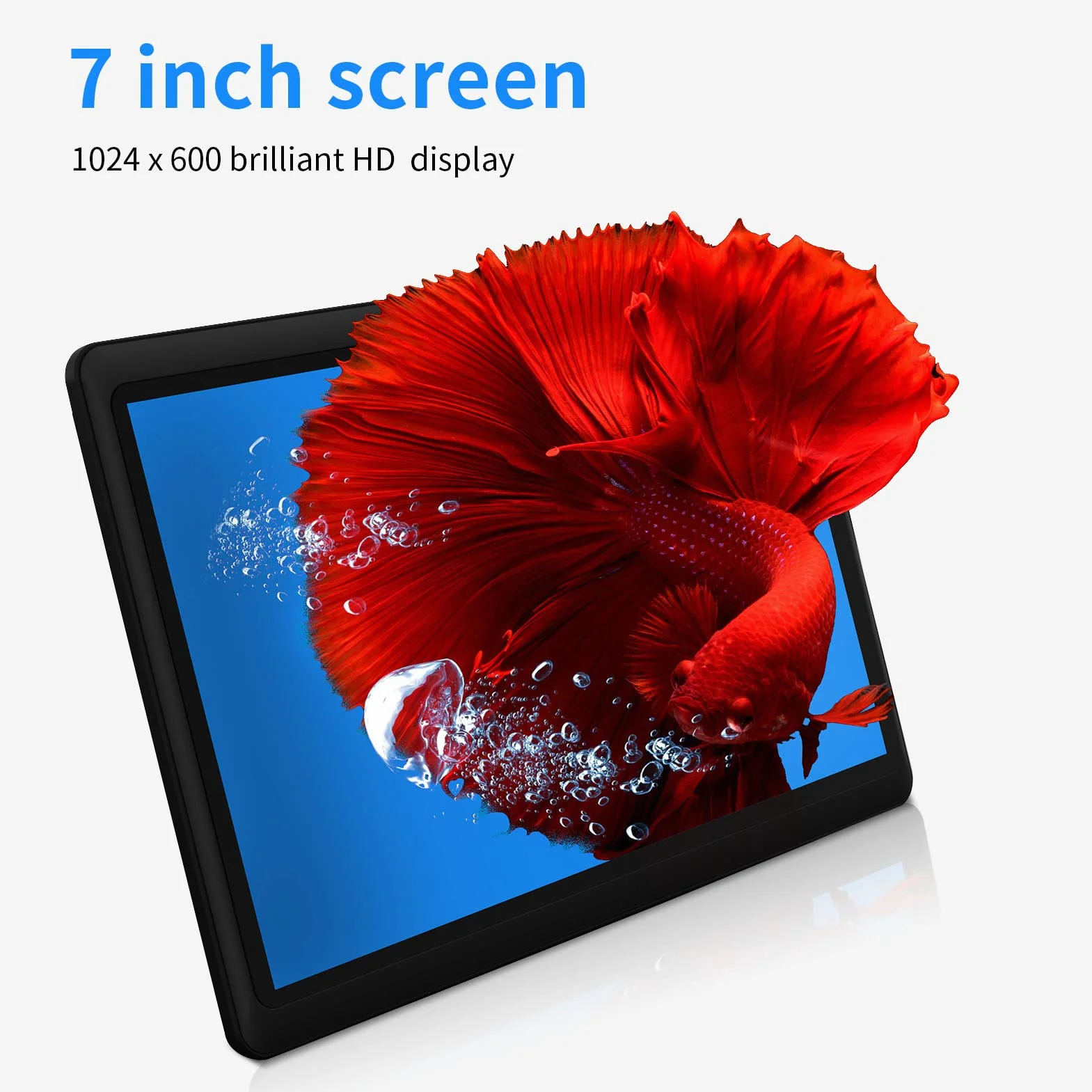 PRITOM 7-calowy tablet z systemem Android 15,8 GB RAM, 32 GB, (rozszerzalny 512 GB), 3500 mAh, tablet PC, Bluetooth, Dual Camera, WiFi, przenośny tablet PC z czarnym etui