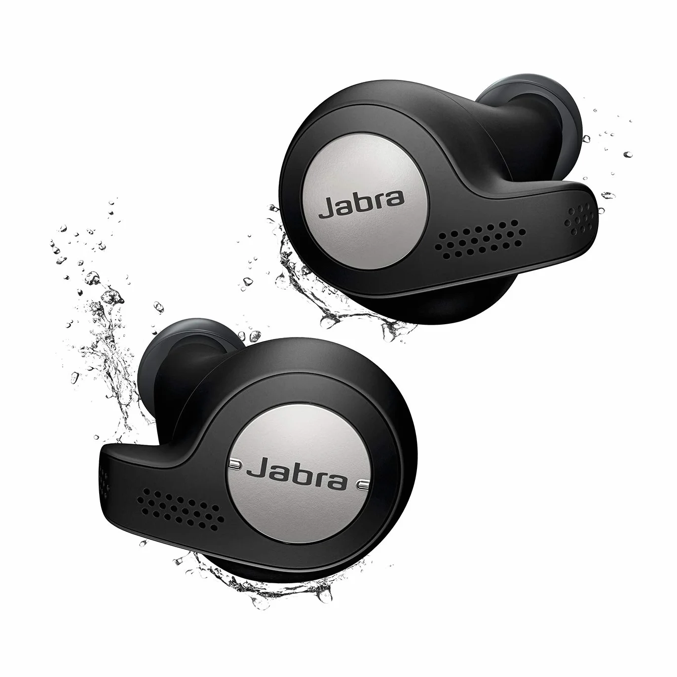Jabra Elite Active 65t - sportowe słuchawki douszne Bluetooth z pasywną redukcją szumów i czujnikiem ruchu do ćwiczeń - bezprzewodowe połączenia i muzyka - tytanowo-czarny