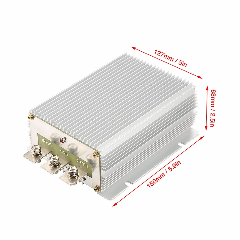 24V 12V 60A DC DC, Przetwornica Napięcia 720W Wodoodporny Zasilacz Obniżający o Dużej Mocy