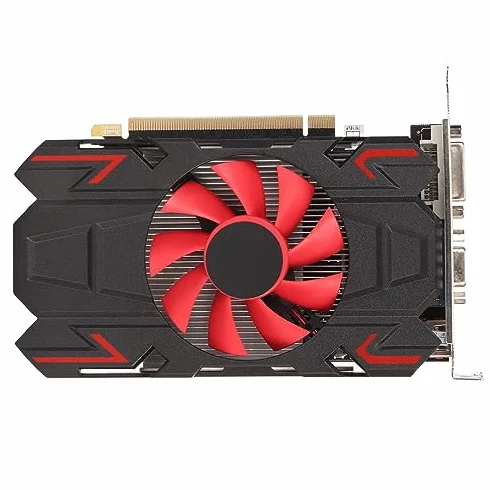 Karta Graficzna do Gier, HD7670 4 GB DDR5 128 Bitów 650 MHz 1800 MH HDMI DVI VGA PCI Express 2.0 16X Gniazdo, Komputerowa Karta Graficzna z Pojedynczym Wentylatorem (HD7670 4GB