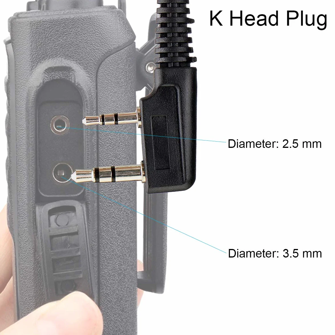 Retevis Radiotelefon, zestaw słuchawkowy 2 piny, z wężem akustycznym, kompatybilne z Walkie Talkie RT24 RT27 RT617 RT622 Baofeng UV 5R 888S Kenwood Nestling Tyhbelle zestaw słuchawkowy z mikrofonem