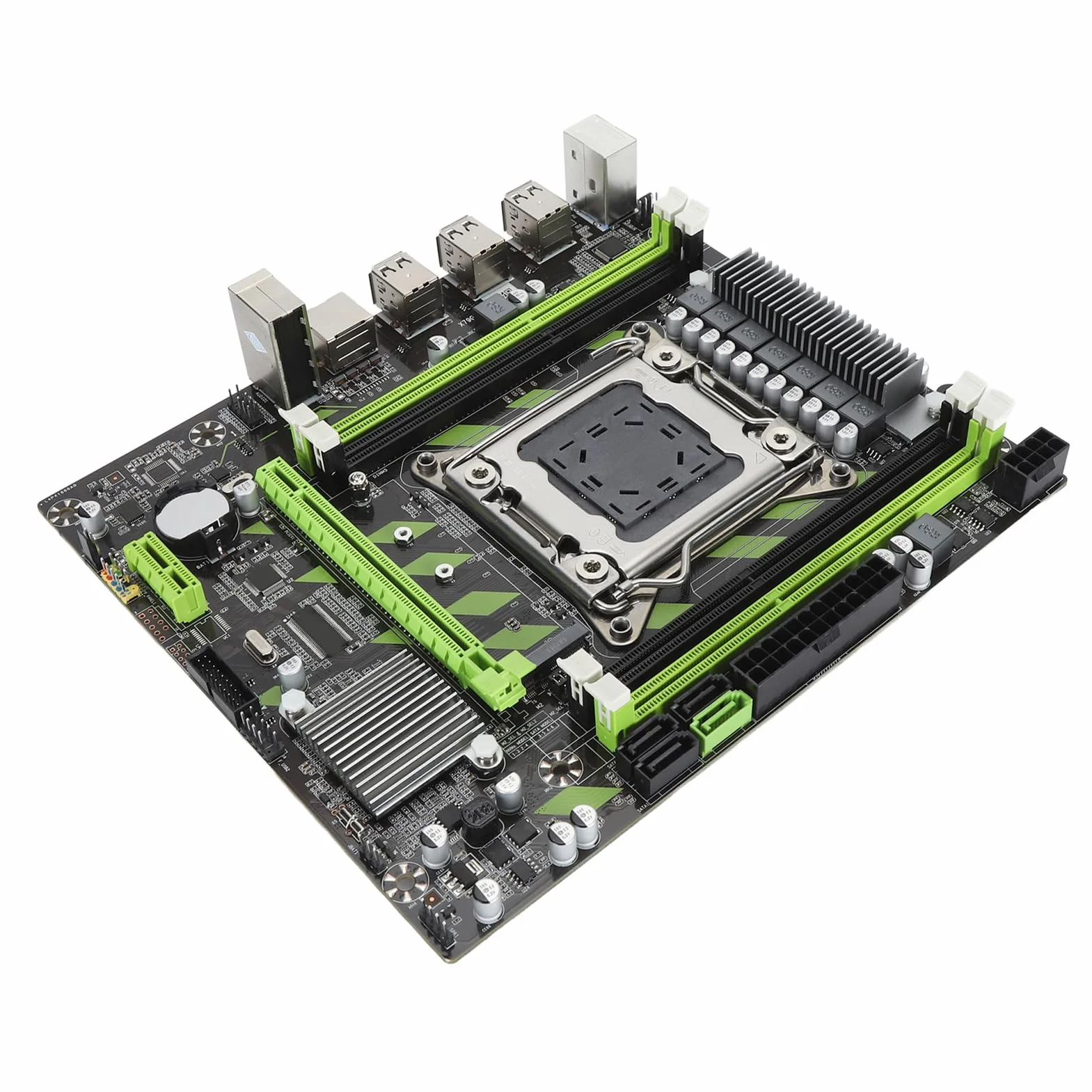 Płyta Główna do Komputera Stacjonarnego LGA 2011 DDR3, Płyta Główna X79 Micro ATX ze 128 GB, 6xUSB2.0 2xSATA2.0 1xSATA3.0, PCIEx16, PCIE M.2, Płyta Główna Komputera LGA 2011 X79