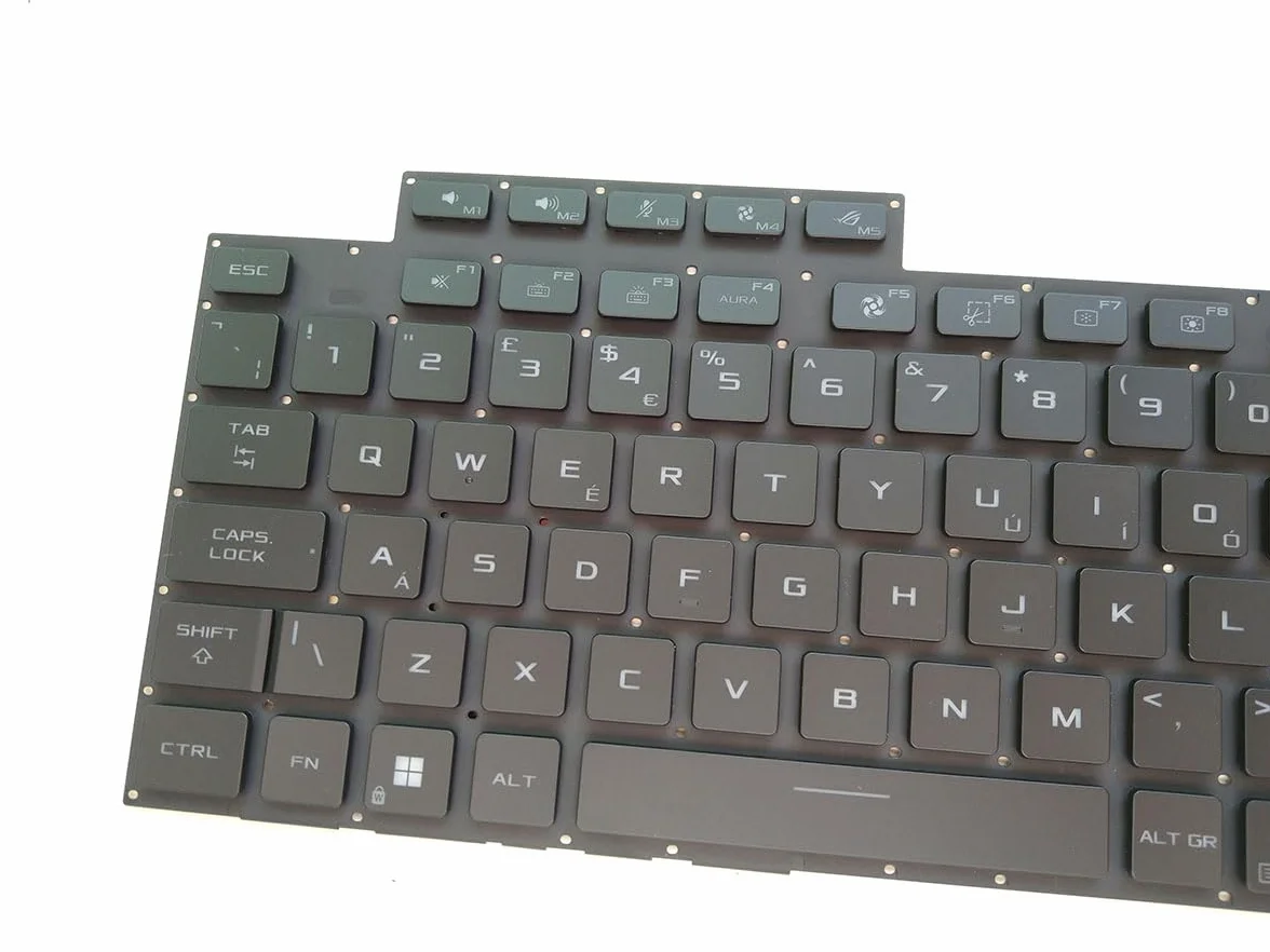UK Per-Key podświetlana klawiatura do laptopa RGB do ASUS ROG Strix Scar 15, G533Q; G533ZX (2022)-układ brytyjski-czarna
