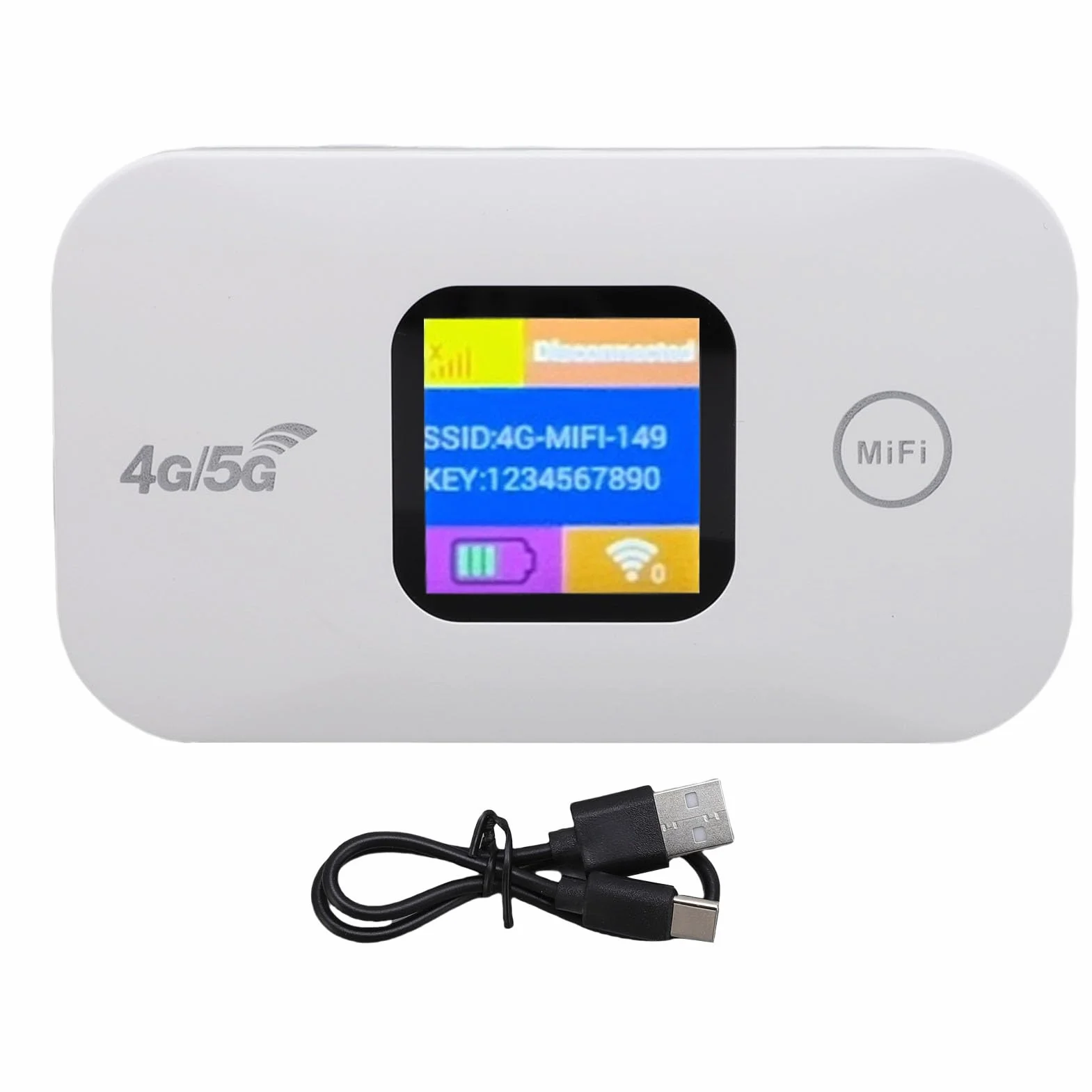 Przenośny Hotspot Wi-Fi 300 Mbps 4G Mobile Hotspot z Wyświetlaczem LED, Router do Podróży