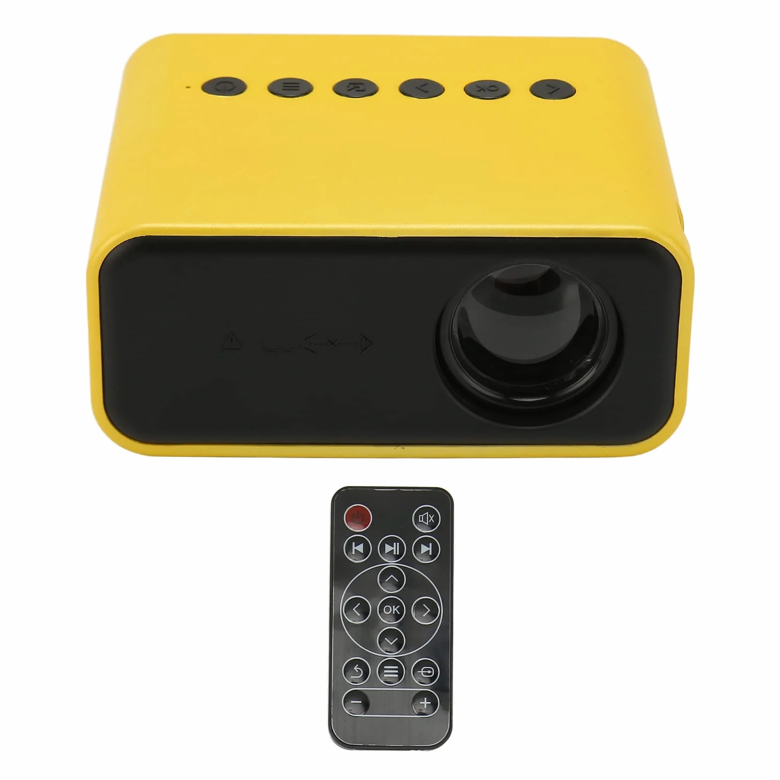 Mini Projektor, Przenośny Projektor Filmowy Full HD 1080P LED do Kina Domowego na Zewnątrz, na Kemping z Wieloma Portami Sprzętowymi, ochroną Oczu i Prezentem dla Odpowiedniego