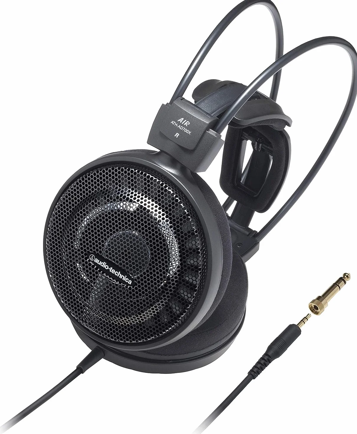 Audio-Technica ATH-AD700X Audiofilskie słuchawki nauszne na świeżym powietrzu lekkie (czarne)