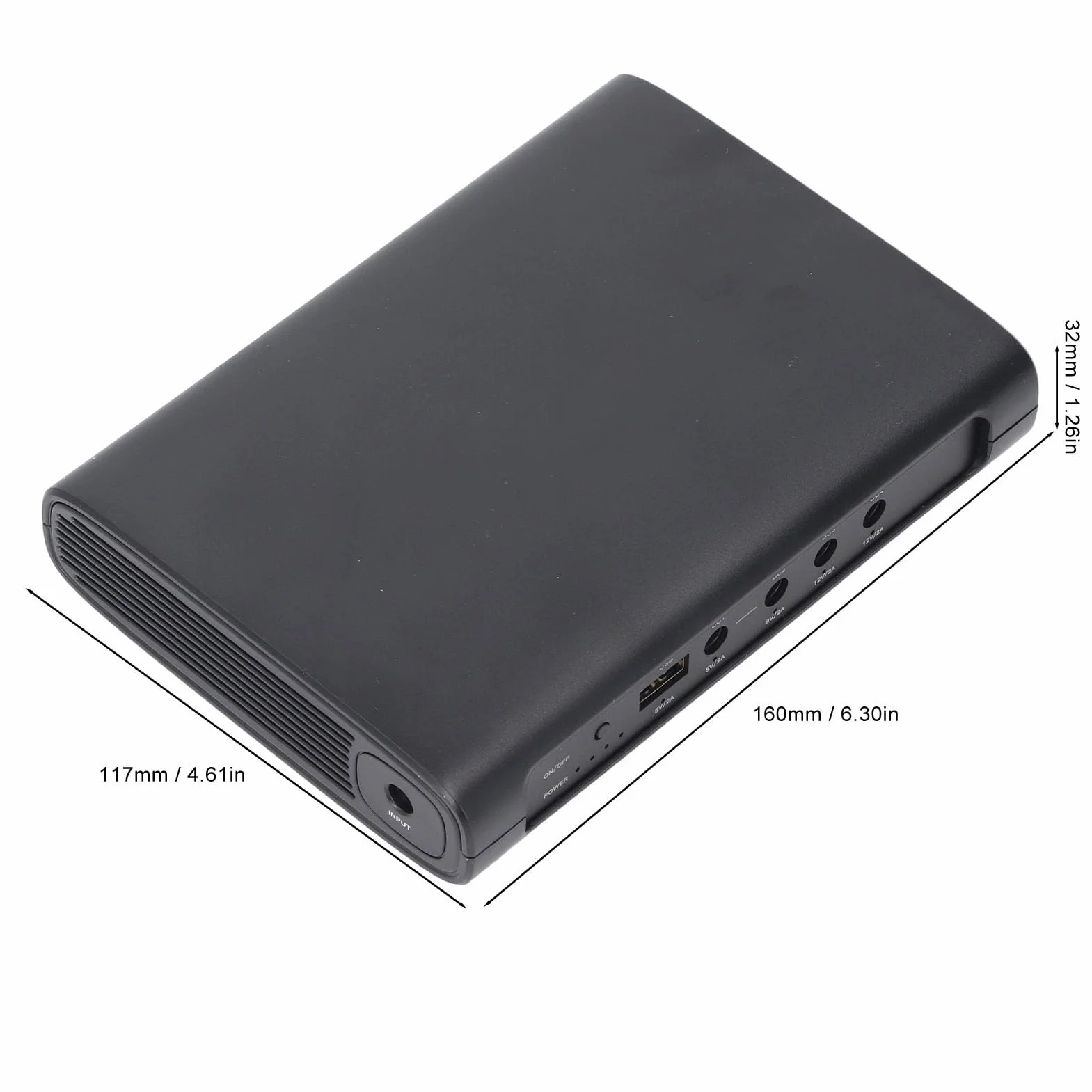 Mini Zasilacz Awaryjny UPS Zasilanie Bateryjne z Portem 5 V 9 V 12 V DC i Portem USB Zasilacz UPS 15000 MAh do Routerów Smartfony Modemy (Spacnanampnahf3cgi-12)