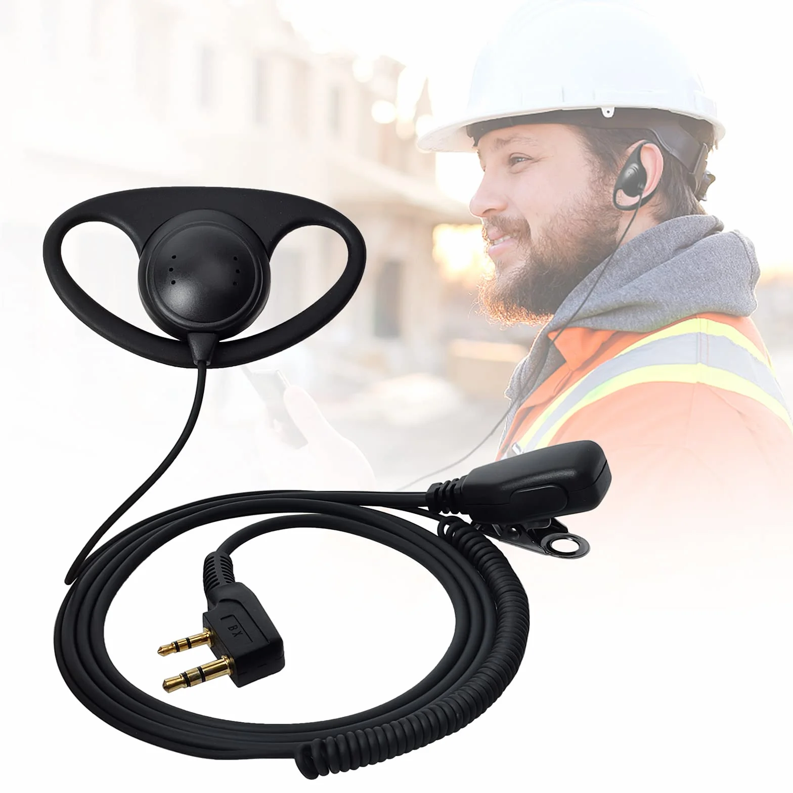 QUANSHENG TK-11 10W VHF/UHF Walkie Talkie 2500mAh Batterie supportant la réception pleine bande et l'émission multi-bande Analyseur de spectre NOAA (avec oreillette en forme de D)