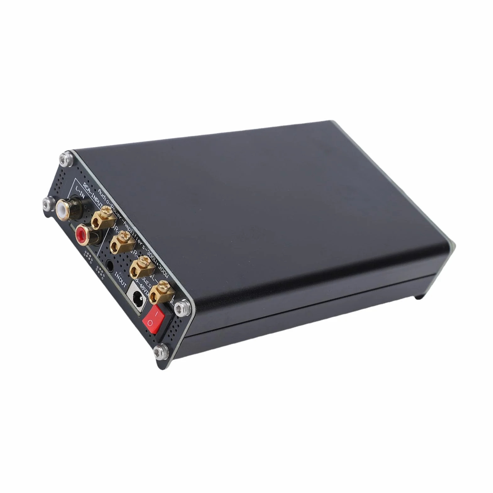 Fabater Wzmacniacz HiFi Klasy D o Mocy 300 W X 2 Zaawansowany Zintegrowany Wzmacniacz Mocy ze Sprzężeniem Zwrotnym do Domowego Systemu Dźwiękowego z Głośnikami, materiał ze Stopu Aluminium