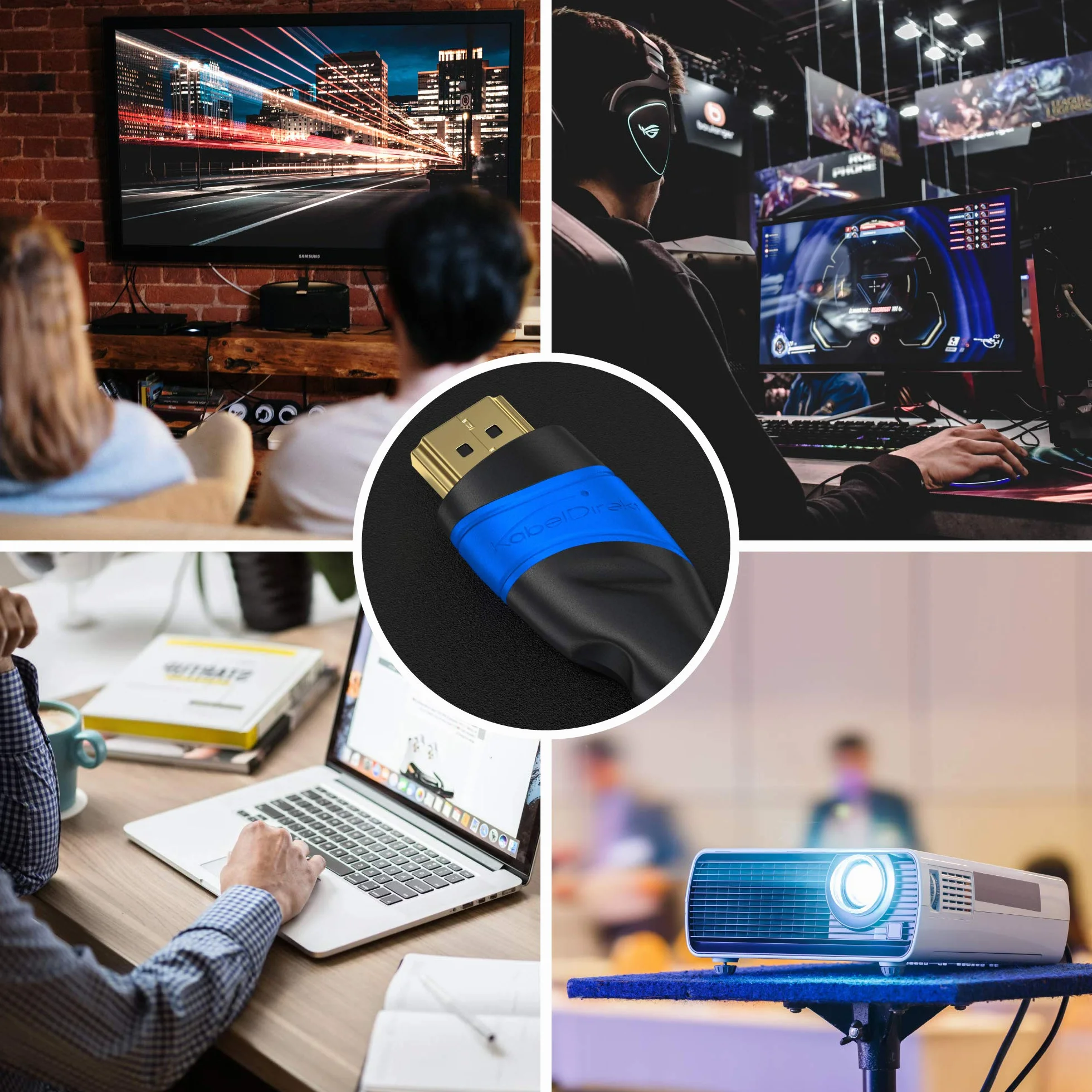 Panasonic DMR-UBC90EGK Nagrywarka Blu-Ray, Czarny, 2 TB & KabelDirekt wszystkie urządzenia HDMI, takie jak PS5/Xbox/Switch - 4K@120Hz, HDMI High Speed z Ethernet, czarny)