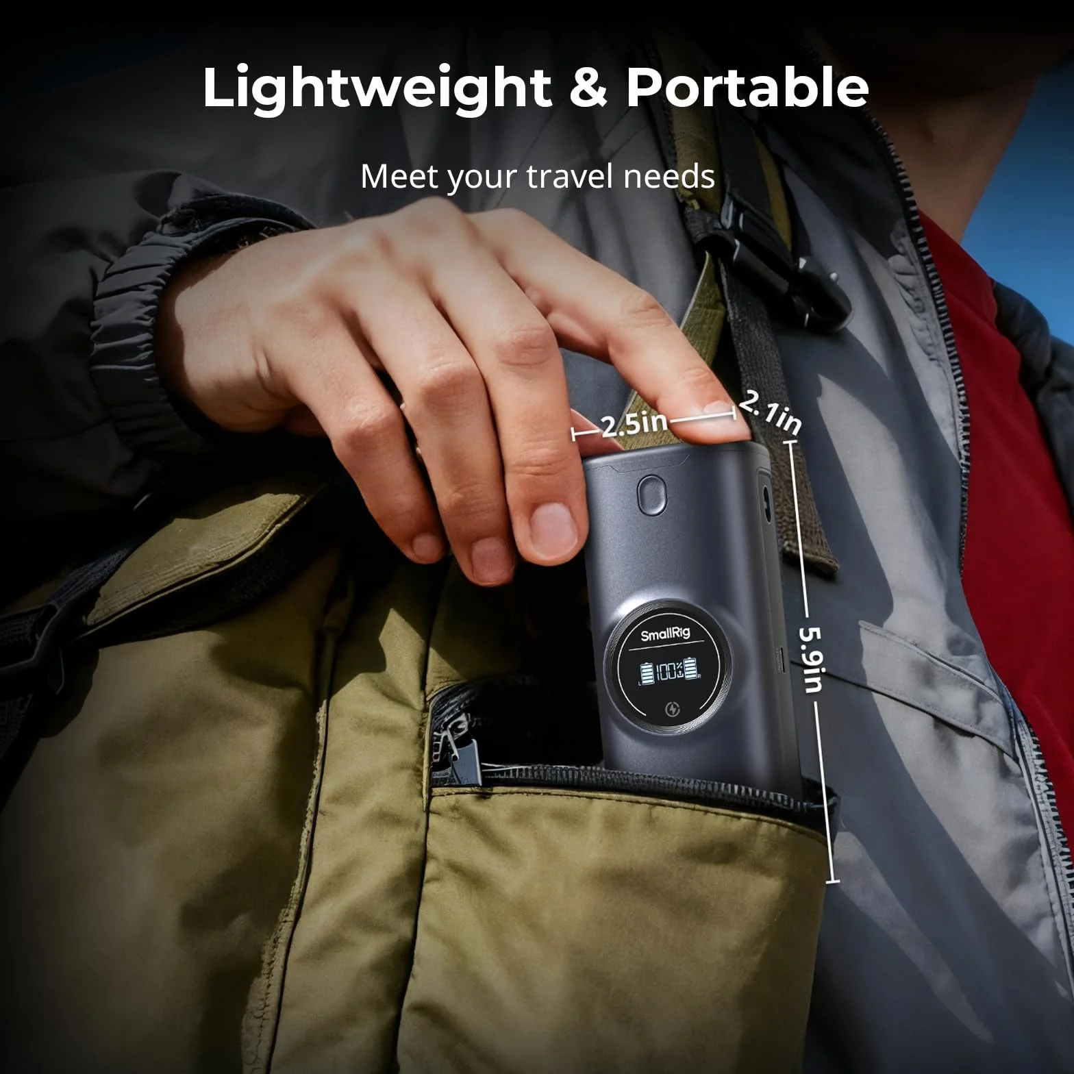 SMALLRIG Ładowarka Akumulatorów do Nikon EN-EL15c, 13600mAh, Wbudowane Ogniwa LG, ładowarka Dwugniazdowa 35W, Wyświetlacz HD, do Nikon ZR Z6III Zf Z8 Z7II Z7 Z6II Z6 D850 D810 D780-5110