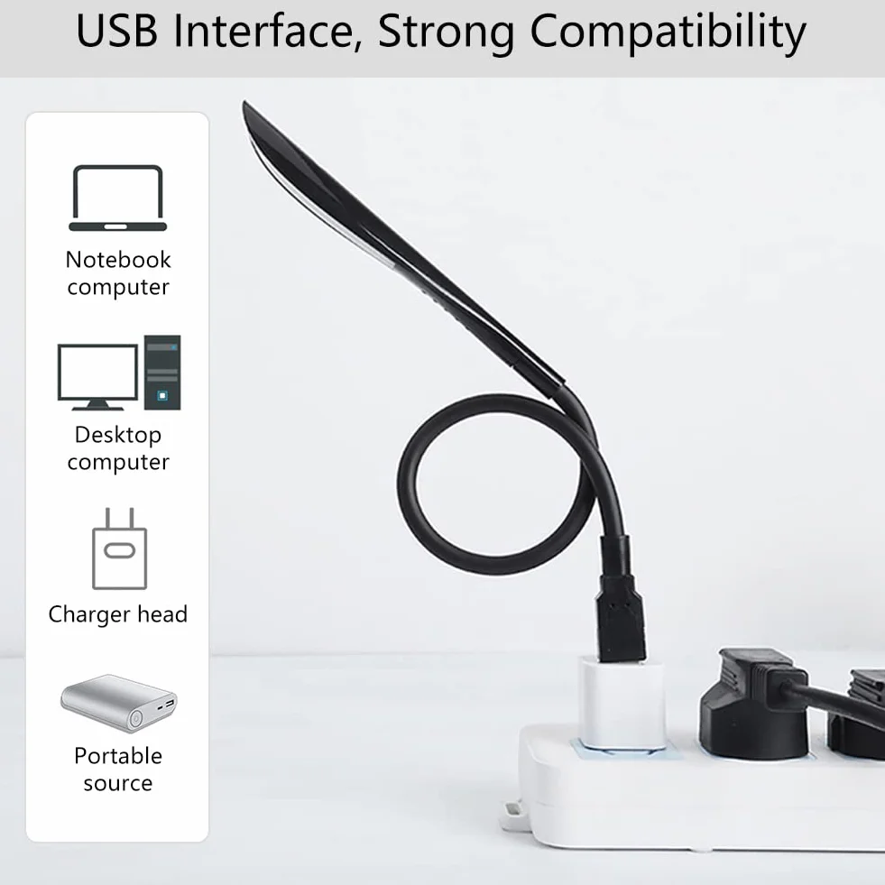 Przenośna lampka USB LED, mini przenośna lampa LED USB, przenośna lampa LED, lampka USB do czytania, lampa LED USB do komputera, lampa LED USB do laptopa PC, przenośna lampa LED USB