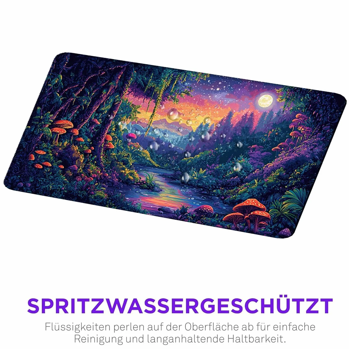 Podkładka pod mysz XXL 1200 x 600 mm duża podkładka pod mysz do gier, wodoodporne i antypoślizgowe gumowe podkładki pod mysz, podkładka pod mysz z wszytymi krawędziami do komputera, komputera PC