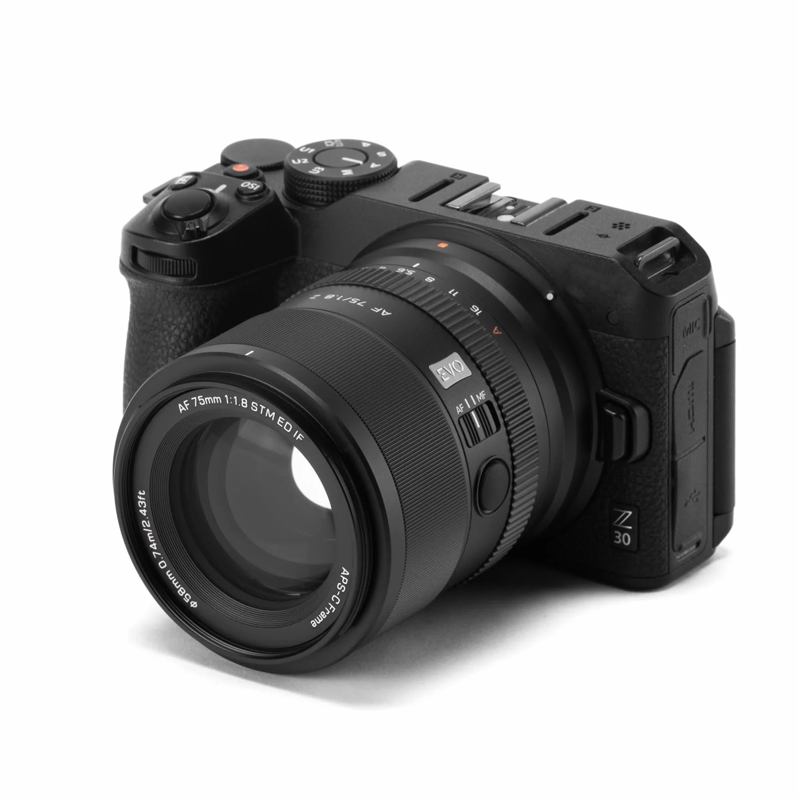 VILTROX 75mm F1.8 Evo Z obiektyw do Nikon Z, główny obiektyw APS-C autofokus do aparatów Nikon z mocowaniem Z30 Z50 Z50II ZFC Z5 Z5II Z6 Z6II Z6III Z7 Z7II Z8 Z9 ZF ZR