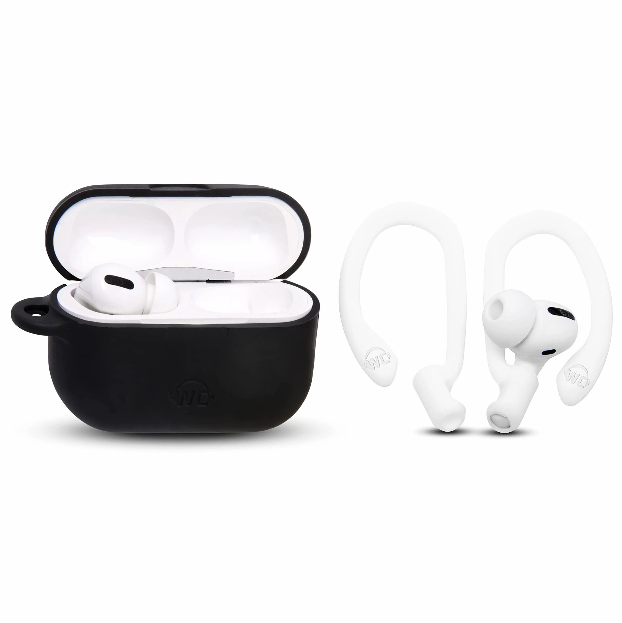 Wicked Cushions WC HookZ zaczepy na uszy do AirPods Pro 1, 2 i AirPods 1, 2, 3 - 2 pary, Winter White