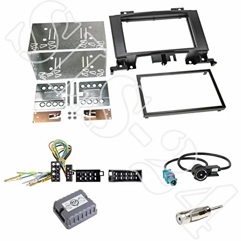 Zestaw montażowy do Mercedesa Sprinter (W906) od 04/2006 - radio samochodowe podwójne DIN 2-DIN ramka radiowa wraz z magistralą CAN-Bus (z wtykiem ISO) adapter + Fakra adapter antenowy
