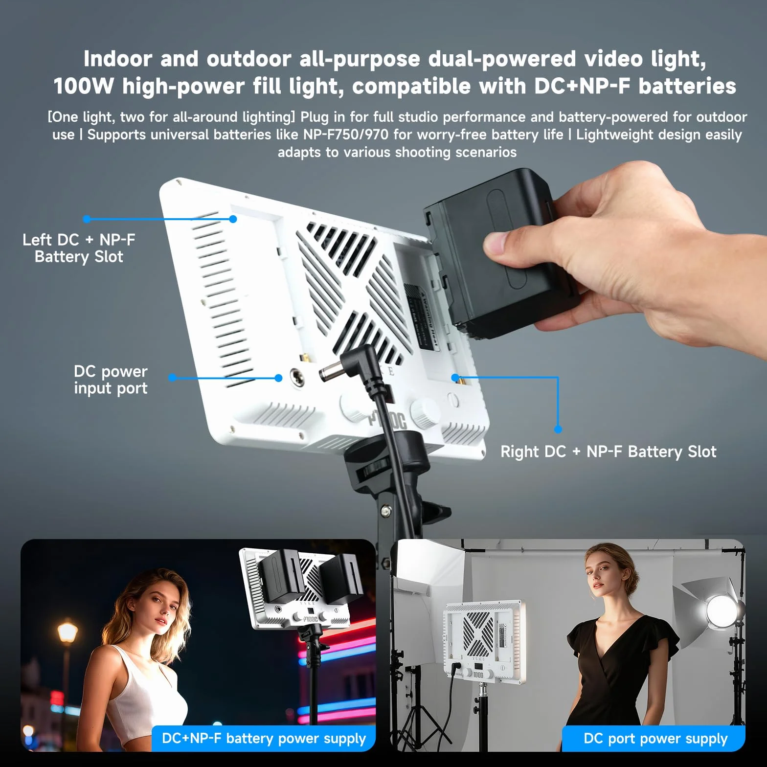 Oświetlenie fotograficzne LED RGB 100 W i oświetlenie studyjne, profesjonalna lampa wideo z zestawem oświetlenia Softbox, ciągłe światło do selfie do podcastów, YouTube, wideo i fotograficznych.