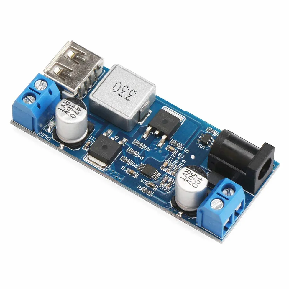 Konwerter Zasilacz Step-Down 12 V / 24 V do 5 V 5 A - Regulator Napięcia DC 9 V-36 V Wejście do DC 5 V-5,3 V 3,5-6 A Transformator