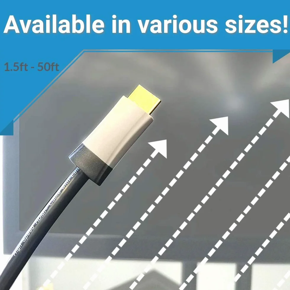 C2G Kabel HDMI, 4K, kabel HDMI o wysokiej prędkości, Ethernet, kabel HDMI w ścianie, CL2, 60 Hz, 49,2 stopy (15 metrów), czarny, przewody to Go 42527