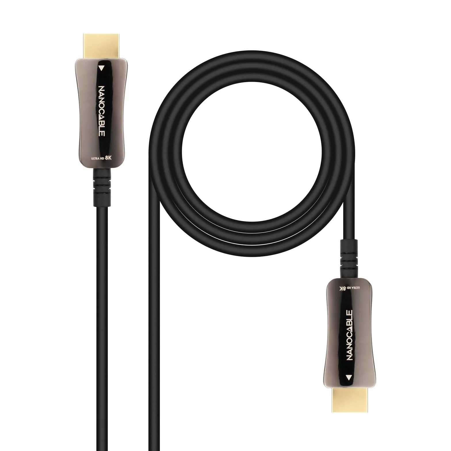 NANOCABLE 10.15.2110 - Kabel HDMI V2.1 AOC 8K@60Hz 4K@120Hz 48Gbps Typ A Męski, Kolor Czarny, 10 m