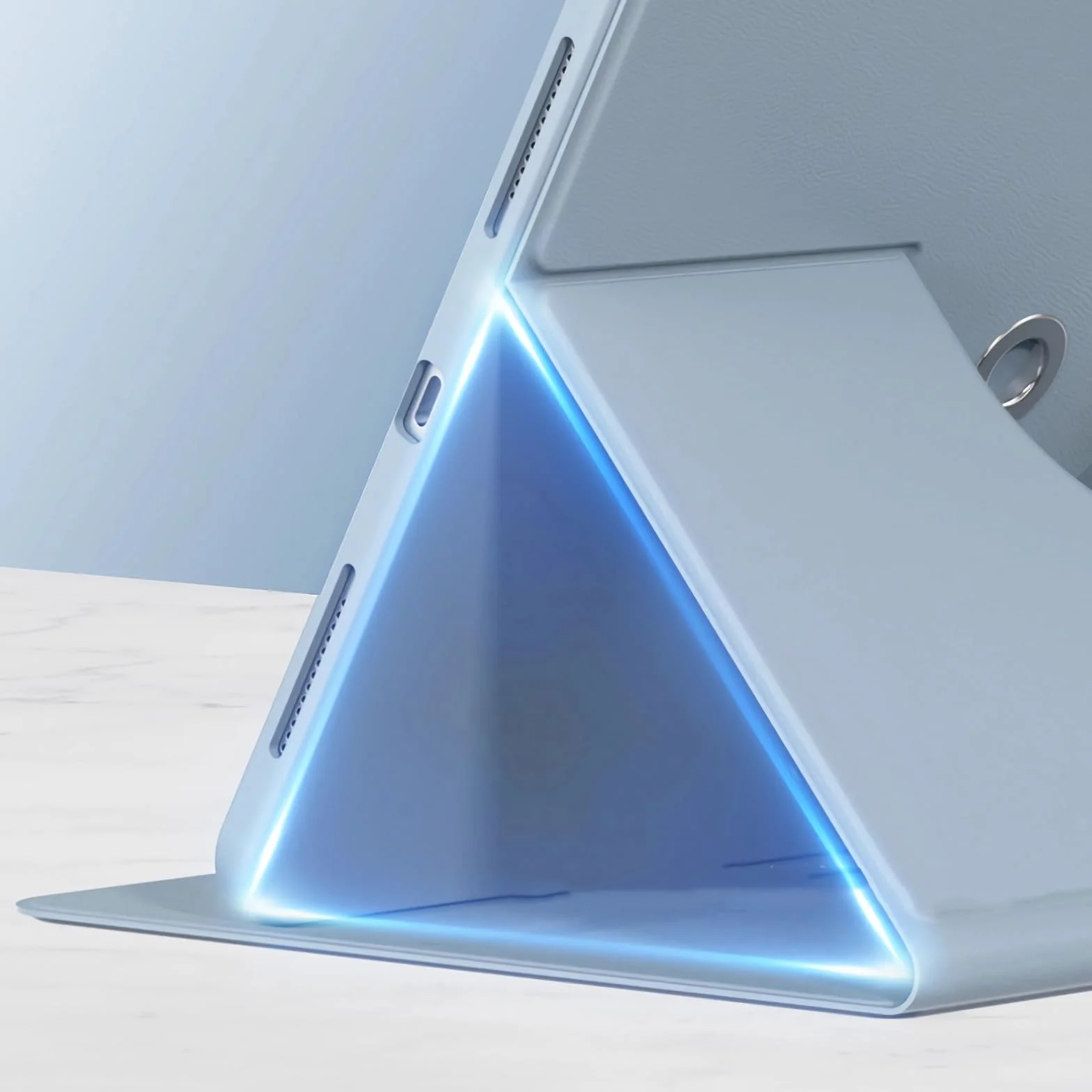 Etui z klawiaturą do Redmi Pad 10.6" 2022, 7 Kolorów Podświetlenia, Obrót o 360, Magnetyczna Odłączana Klawiatura Bezprzewodowa z Myszą Bluetooth,Black