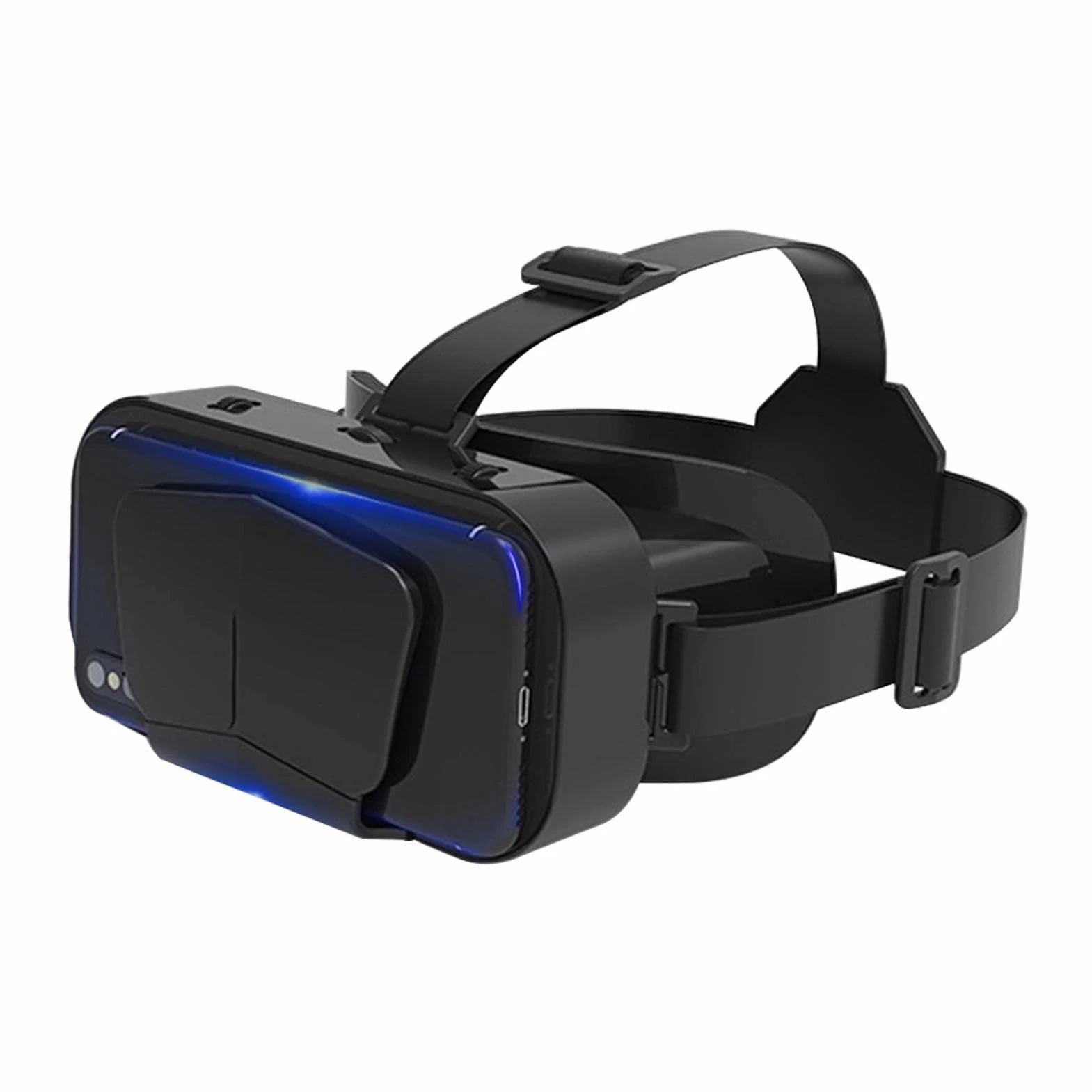 Xiaokeis Zestaw słuchawkowy VR do wirtualnej rzeczywistości, okulary 3D, zestaw słuchawkowy VR, obsługa wersji 10-18 cm, okulary stereo, okulary 3D, okulary VR do telewizora, filmów, gier wideo