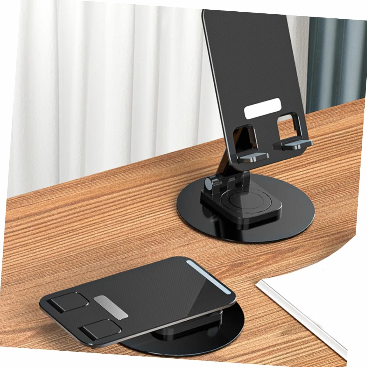 Stojak Telefon z Obrotowym Uchwytem Aluminiowy Stelaż Do Tabletów i Smartfonów Idealny Do Nagrywania Żywo z Funkcją Regulacji Kąta