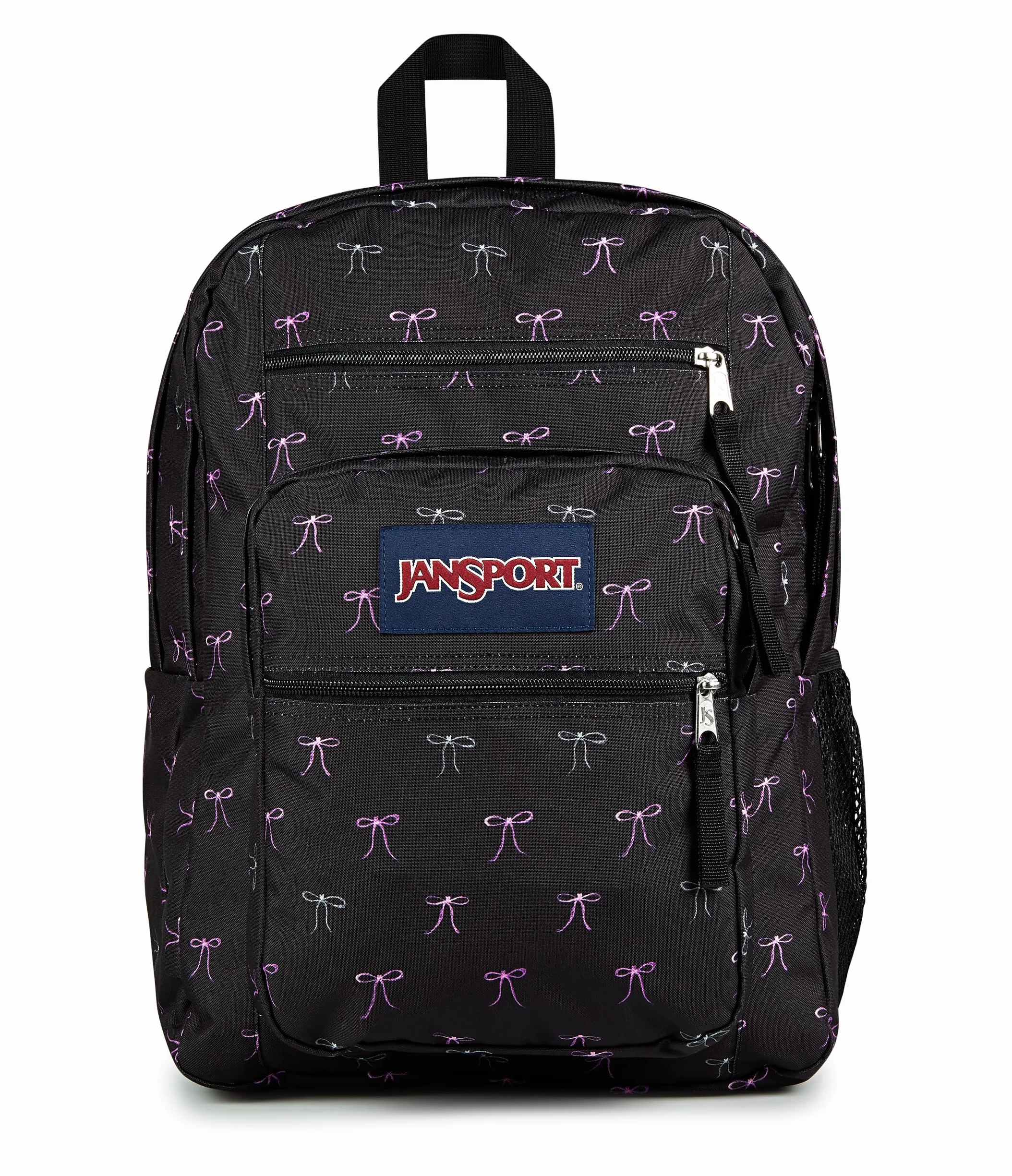 JanSport Plecak na laptopa – torba na komputer z 2 przegródkami, ergonomiczne paski na ramię, pokrowiec na laptopa 38.1 cm, uchwyt holowniczy, złe kokardki