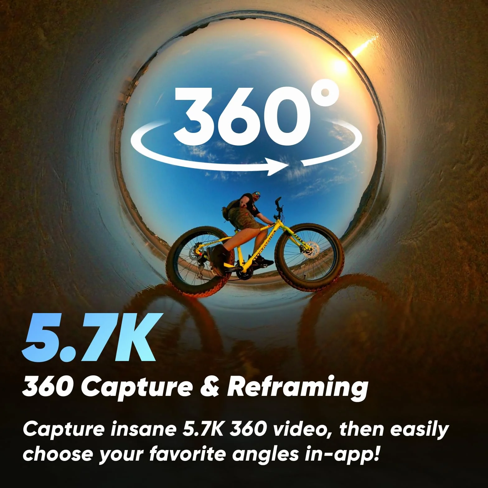 Insta360 X3 Wodoodporna kamera sportowa 360 stopni z czujnikiem 1/2", robi zdjęcia 360 5,7 K, 72 MP, stabilizuje, posiada ekran dotykowy 2,29", odporna na wibracje. Montaż AI, na żywo, kamera internetowa, sterowanie głosowe.