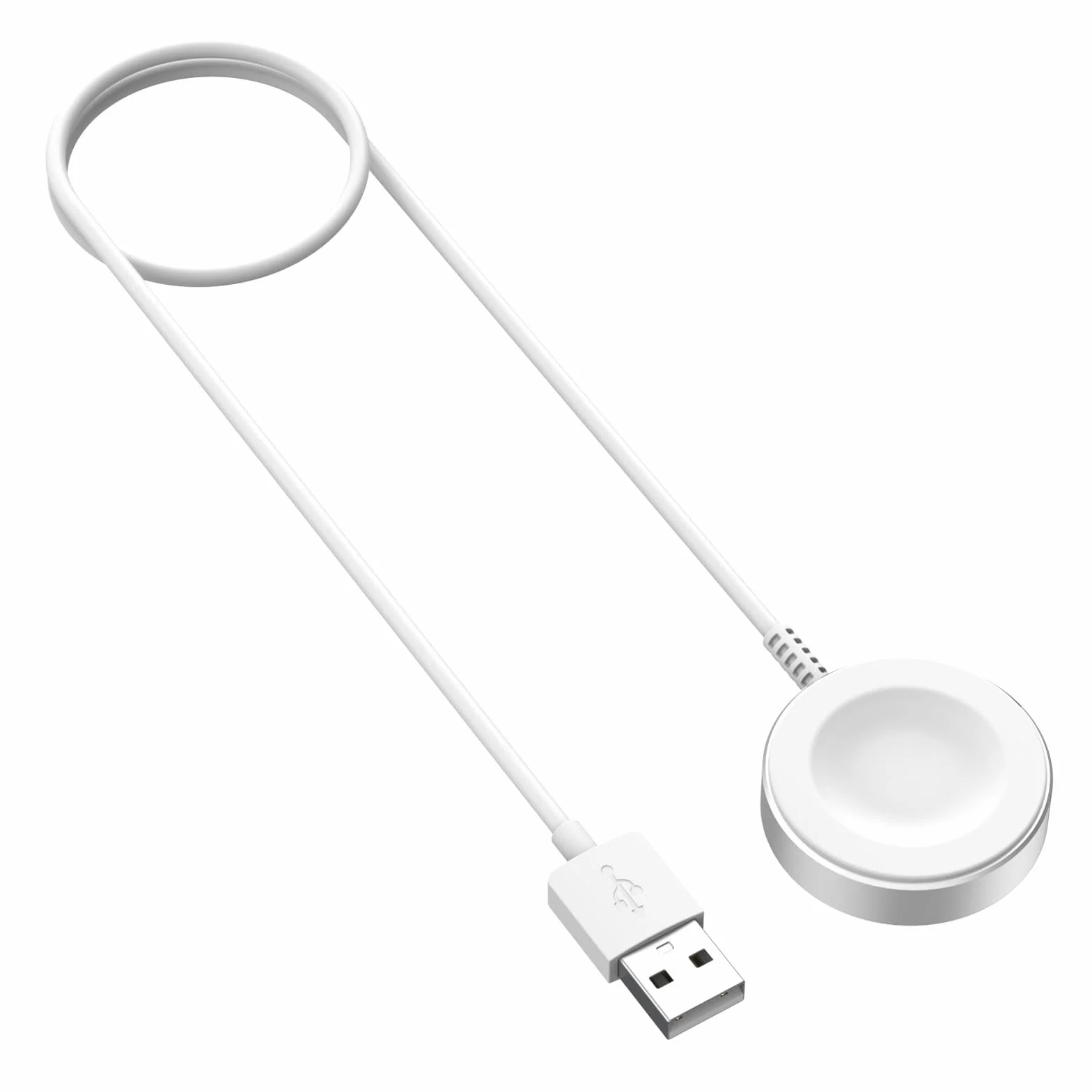 MoKo Magnetic Charger Compatible with Huawei Watch GT6/5/4/3/2 Pro/Watch 5/4/3/Fit 4/Ultimate/D2 - Standard & Pro Models, Aluminum Alloy Charger Dock with a 100 cm Charging Cable, White
