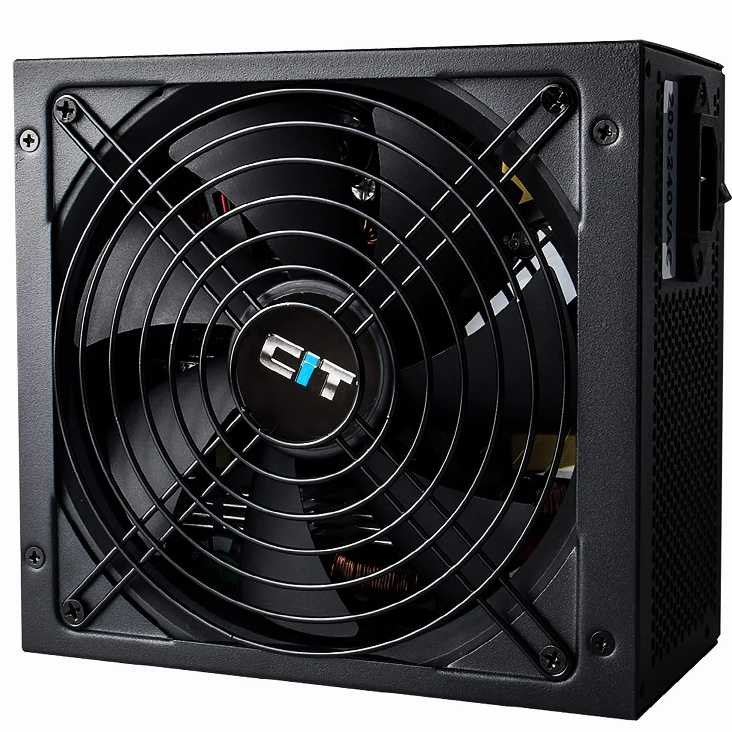 CiT Zasilacz FX Pro 600 W (bez kabla zasilającego), niemodułowy, APFC, japoński kondensator główny Tk, brąz 80 Plus, wydajność 88%, wentylator chłodzący 14 cm, dla profesjonalnych graczy | czarny