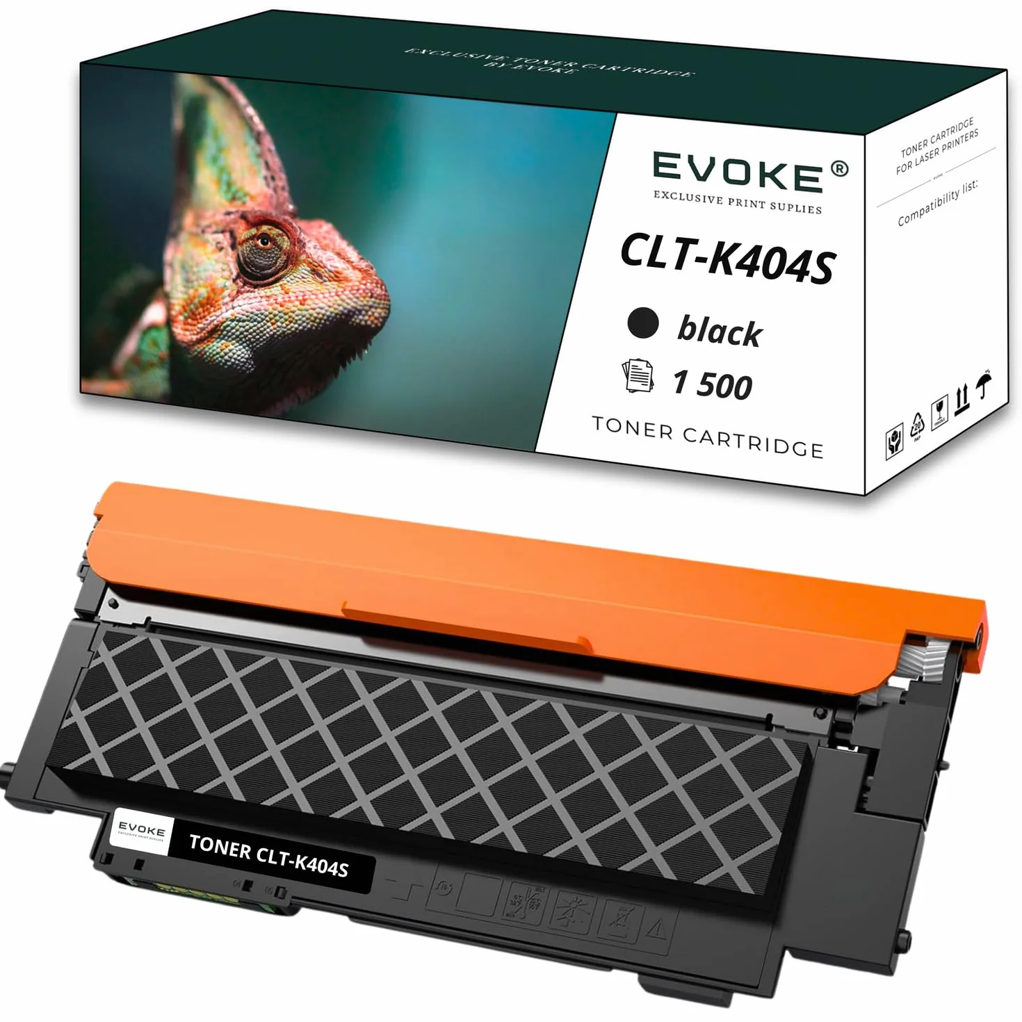 EVOKE CLT-K404S CLT-C404S CLT-M404S CLT-Y404S Toner Kompatybilny z SAMSUNG Xpress C430 C430W C480W C480FW C480 C480W (Zestaw CMYK) 4500 Stron
