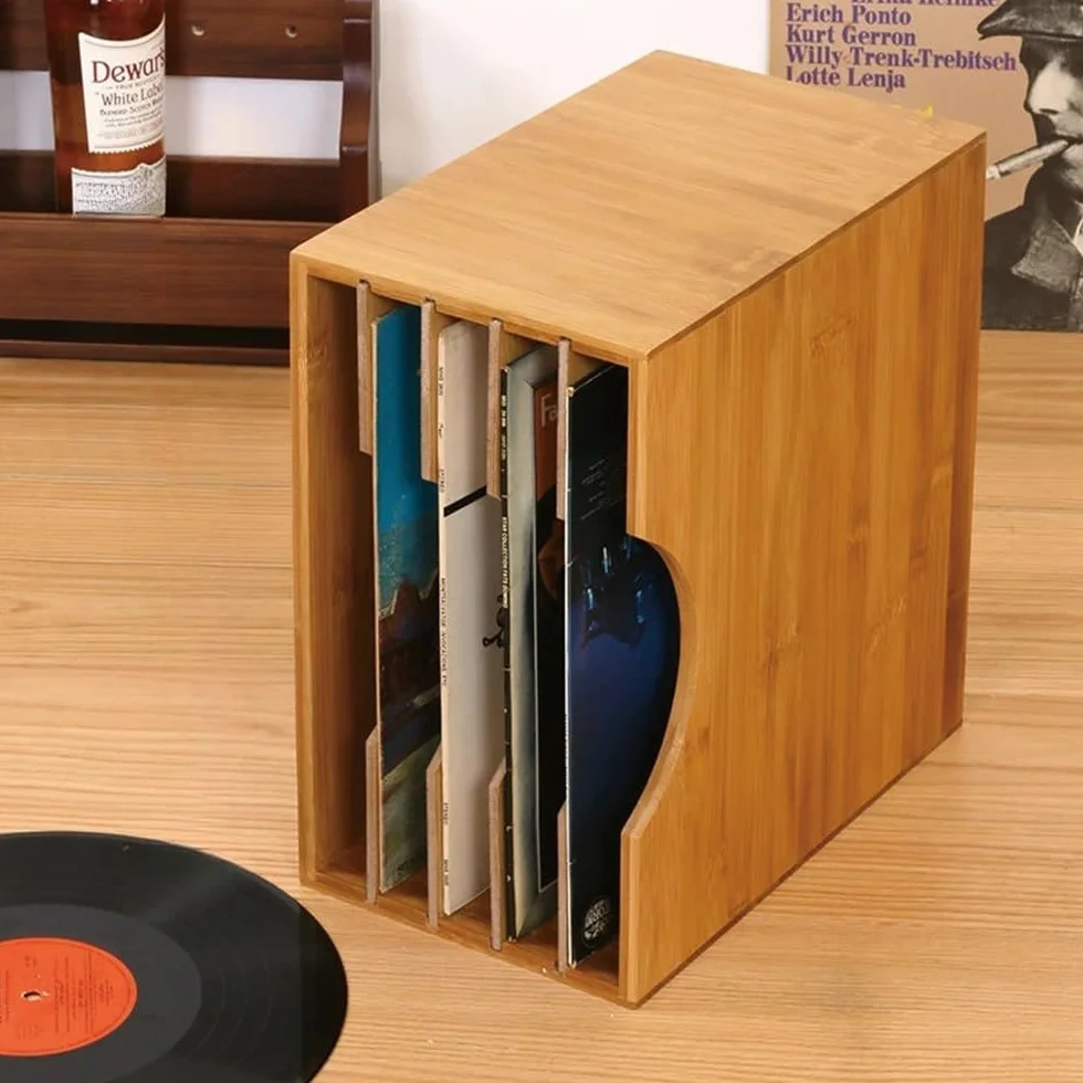 Pudełko na płytę Organizer na płyty CD Nostalgiczne pudełko kasety Regał Drewniany stary pulpit do przechowywania dokumentów Uchwyt na płytę
