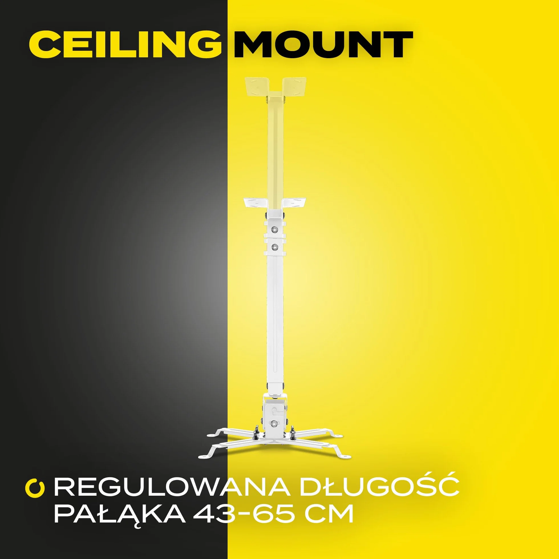 OVERMAX Uchwyt do projektora Ceiling Mount do 20 kg stalowy regulowany 25 stopni