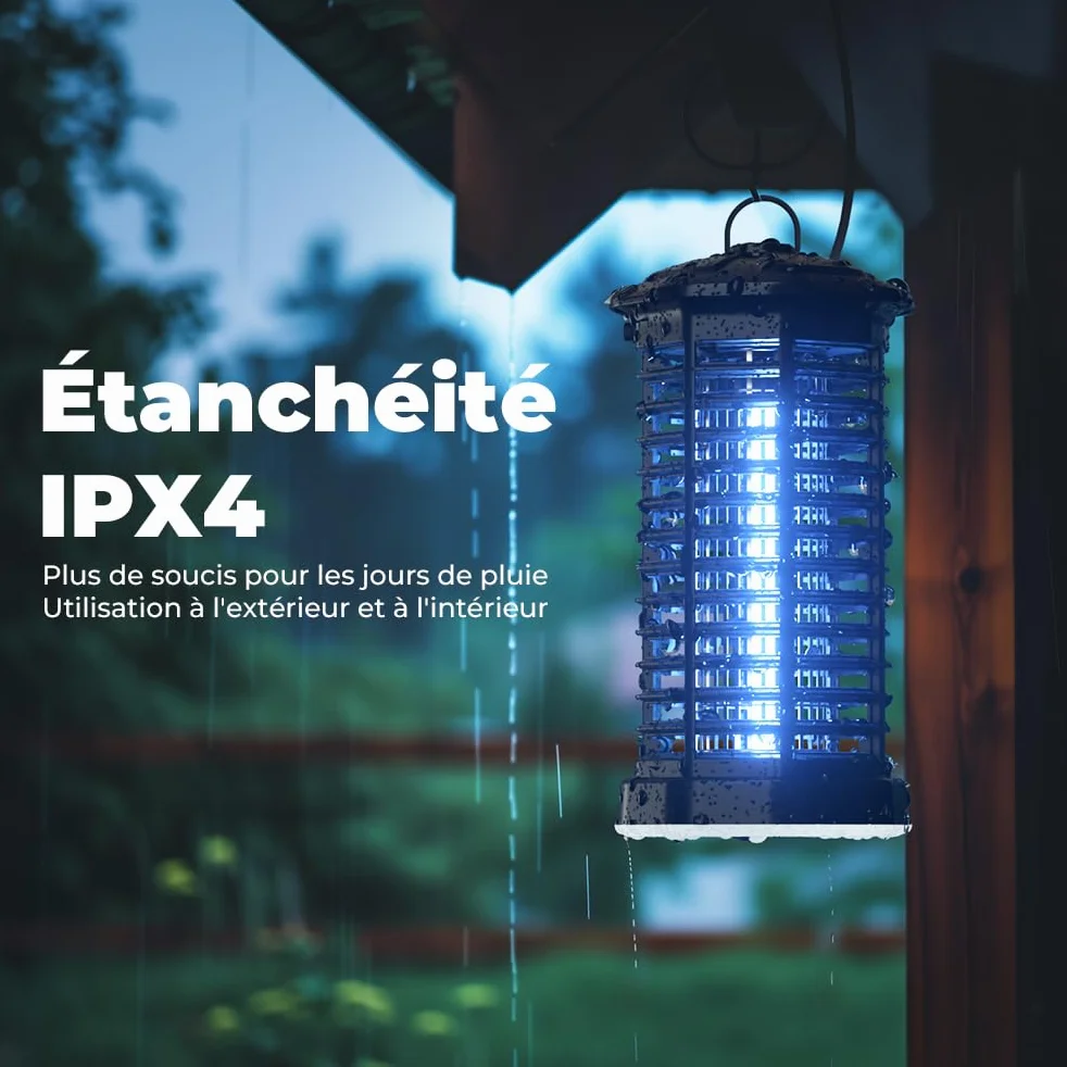 YISSVIC Lampa przeciw komarom 4200 V 15 W UV LED IPX4