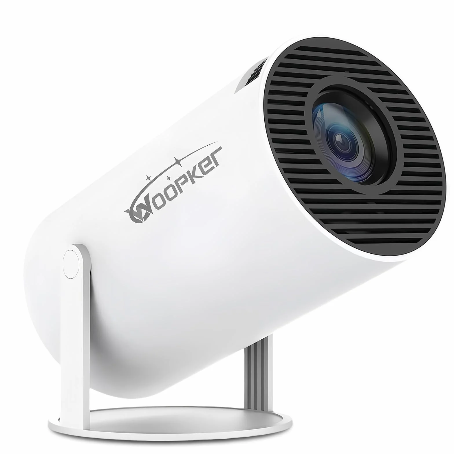 WOOPKER Mini rzutnik 4K obsługuje system Android 11, mini projektor 5G WiFi 6 BT 5.0, rzutnik, telefon komórkowy, obracany o 180°, 130 cali, nadaje się do telefonu/telewizora / PC / HDMI USB (HY