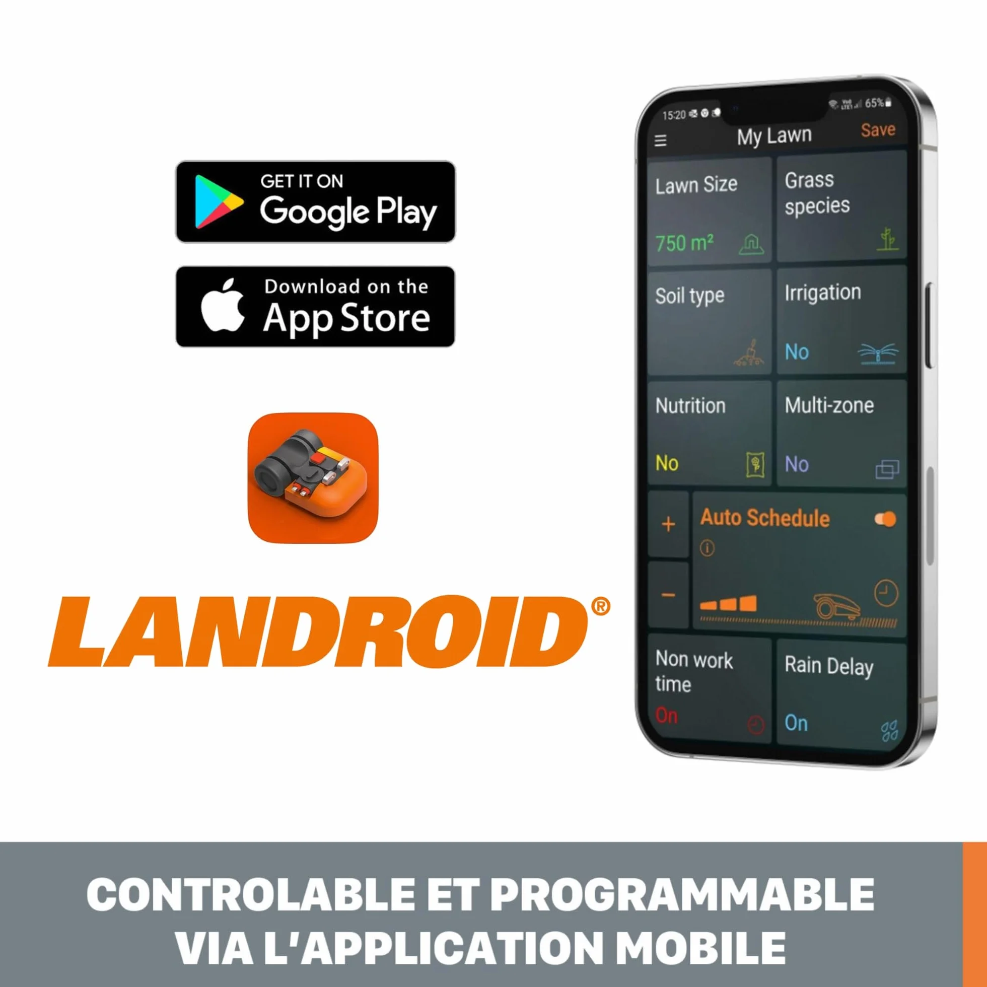 Worx Landroid M WR141E Akkurasenmäher für Gärten bis 500 qm