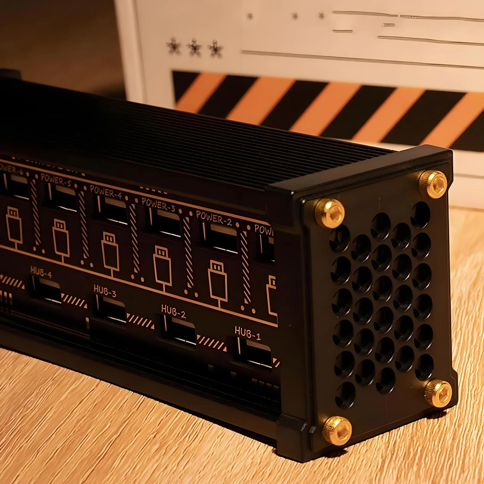 Przełącznik USB 6-portowy, Stacja Dokująca USB Z Wyświetlaczem LED I Wskaźnikiem Zasilania, Niezależne Sterowanie, Transmisja Danych, Udostępnianie Urządzeń USB, Redukcja Bałaganu