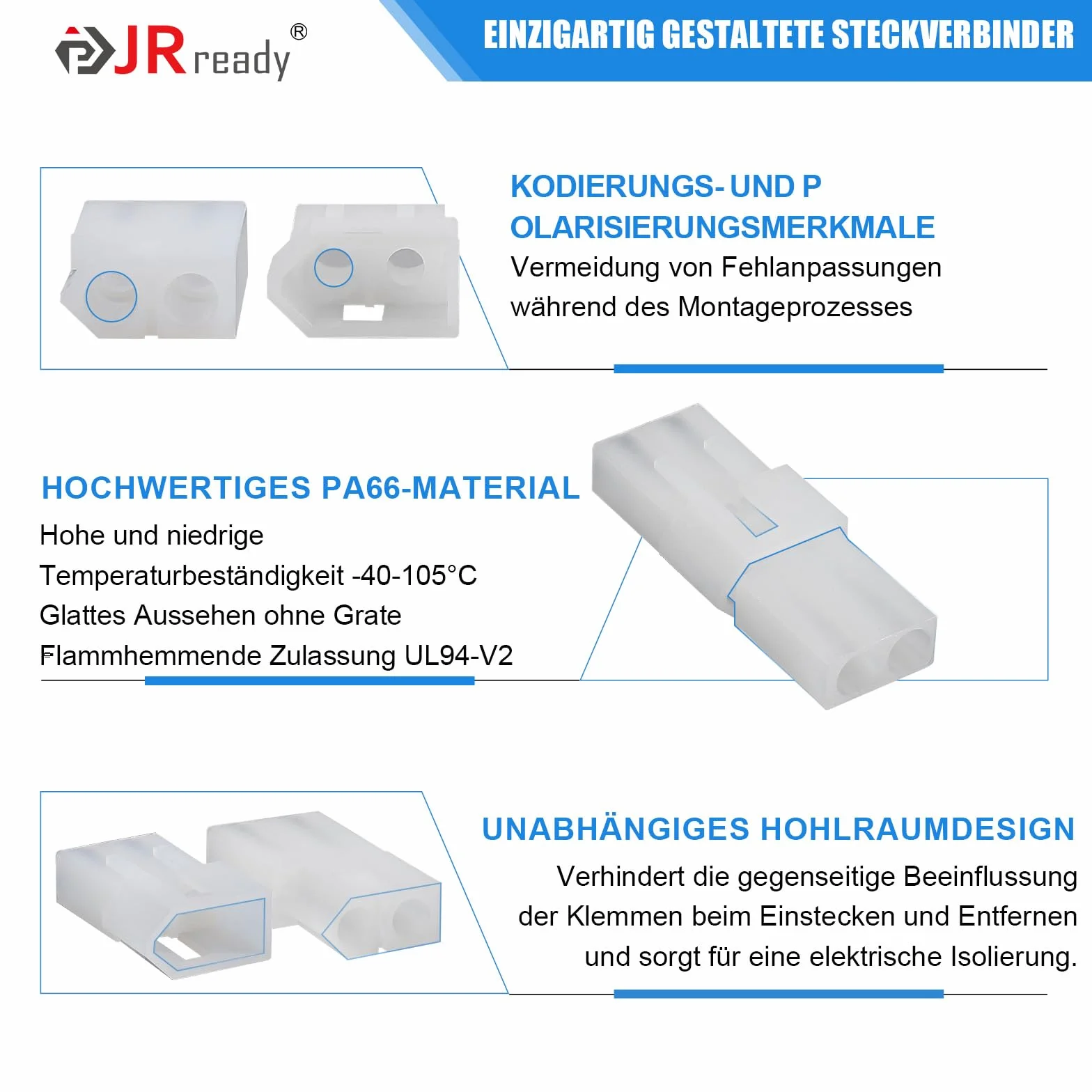JRready ST6499 zestaw złączy samochodowych z wtyczką Molex, 2-12-biegunowe, styki zaciskowe, obudowa PA66, do instalacji samochodowych i elektrycznych – zestaw 345 części wraz z zestawem ściągaczy, do