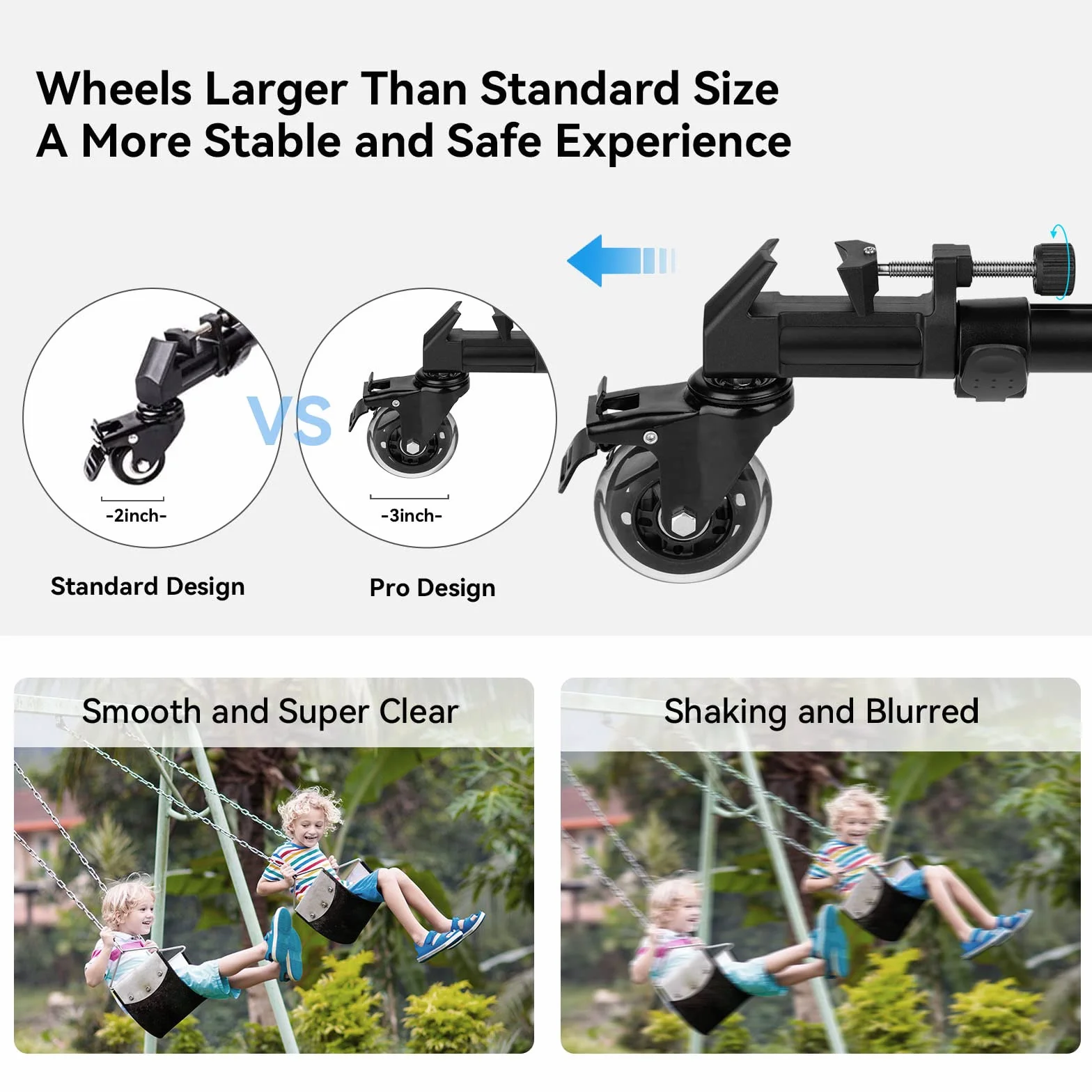 SMALLRIG Uniwersalny Uniwersalny Statyw Fotograficzny, WytrzymałY, z Regulowanymi Uchwytami na Nogi i Torbą do Noszenia, NośNość 33 lb - 3986