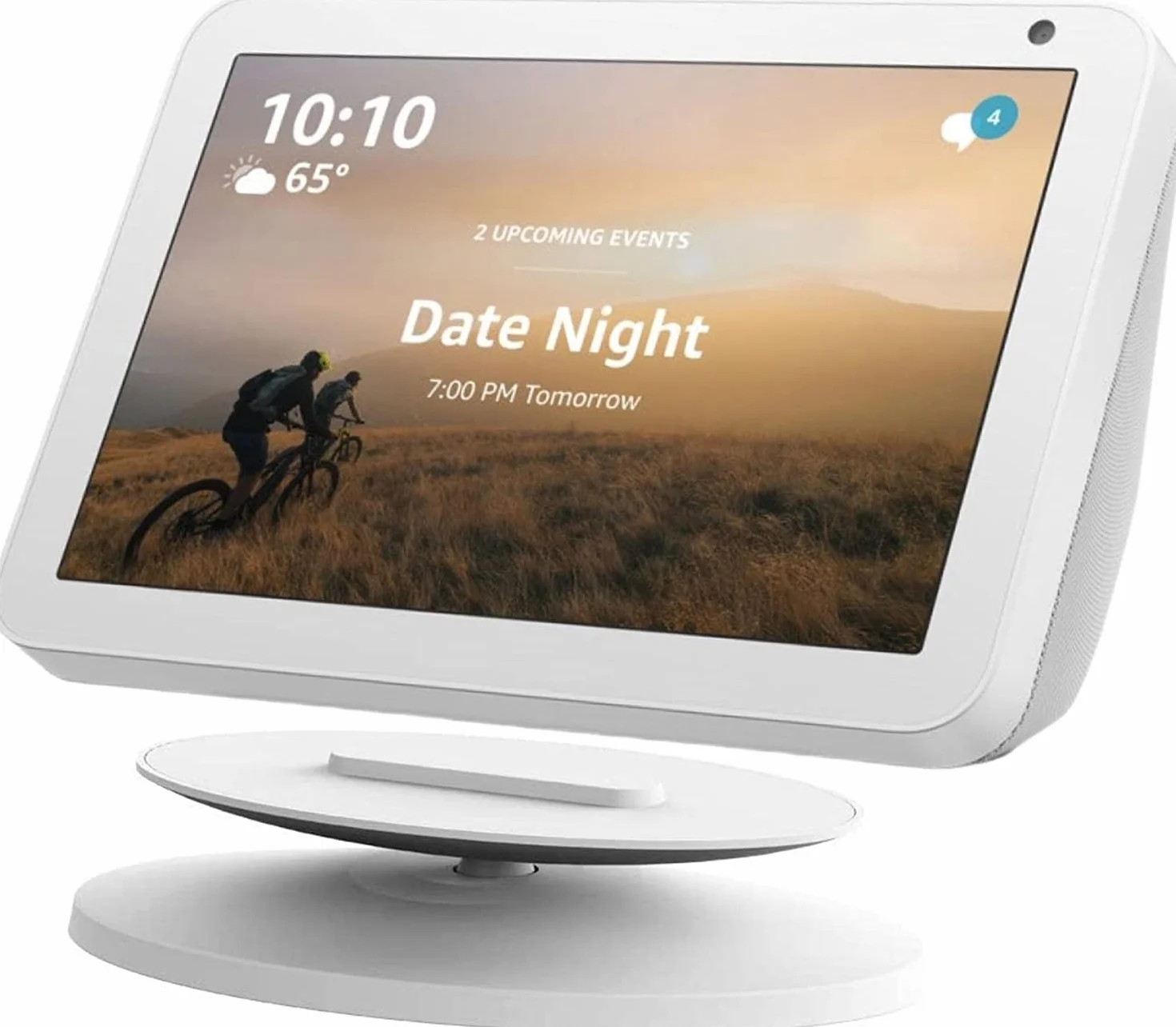 Sintron Regulowany stojak na wyświetlacz Smart Display do Show 5 & Show 8 (1. generacja), magnetyczny uchwyt do show 8 & Show 5 z obrotem o 360 stopni, funkcja nachylenia i antypoślizgowa podstawa (biały)