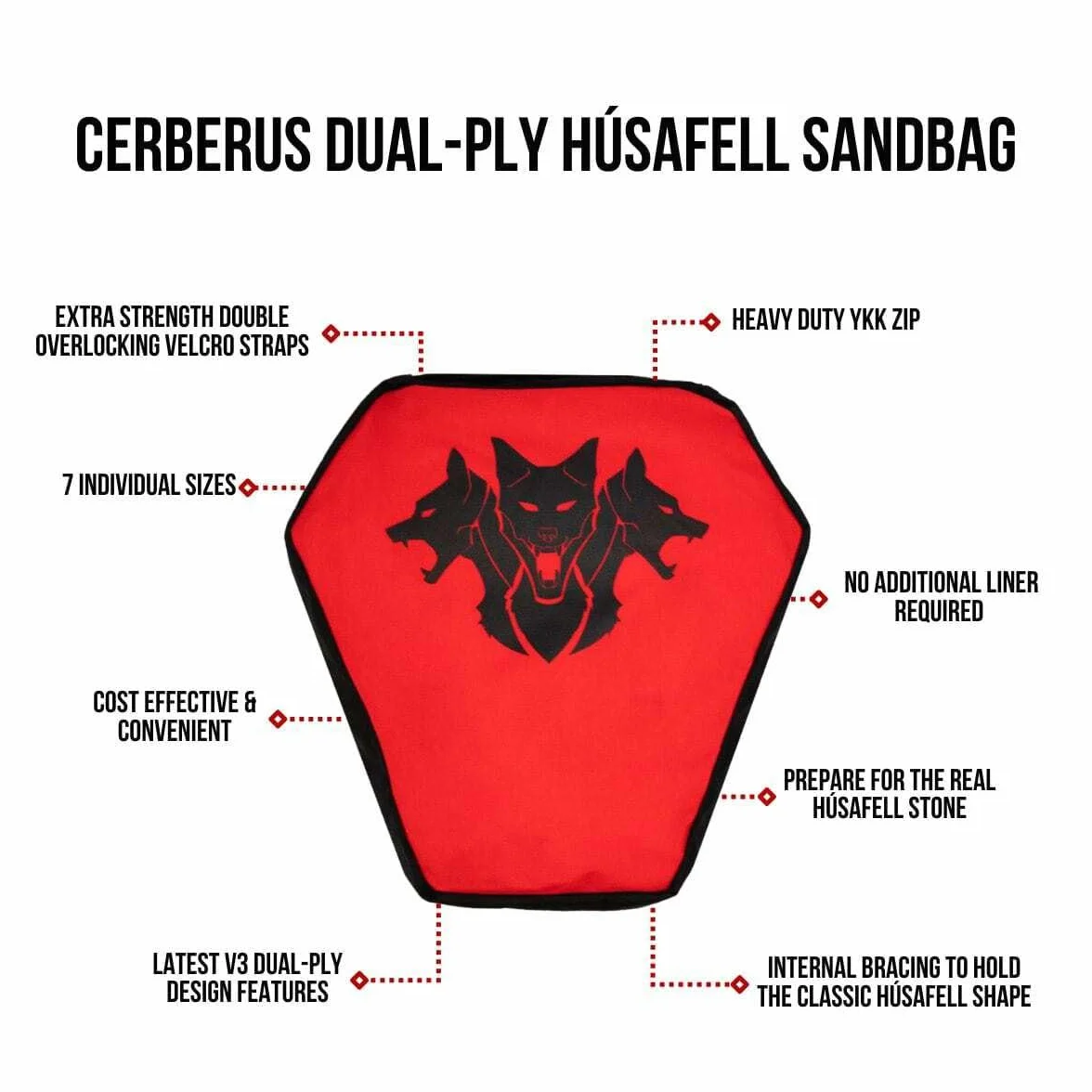 CERBERUS Strength Dwuwarstwowy worek z piaskiem Húsafell