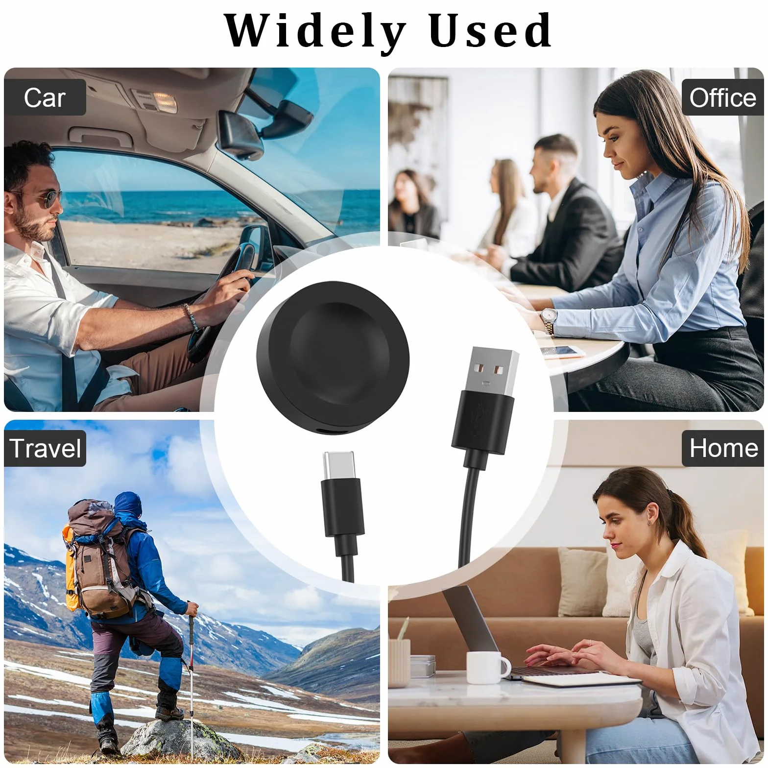 Ładowarka kompatybilna z Huawei Watch GT6/GT5 / GT5 Pro / GT4 / GT3 / GT3 SE / GT2 ECG / GT2 Pro / GT Runner, kabel ładujący USB Charger Cable Dock kabel do Huawei Watch 4/4 Pro/3/3 Pro (1)