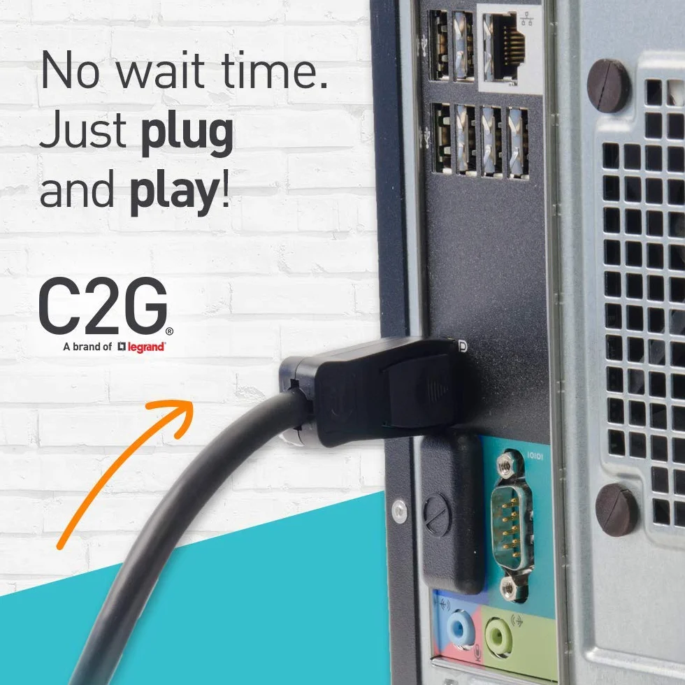 C2G 84293 DisplayPort 1.2 na podwójny HDMI 4K podwójny monitor MST Hub, DP Multi-Stream Transport (MST) rozdzielacz wielu monitorów, czarny