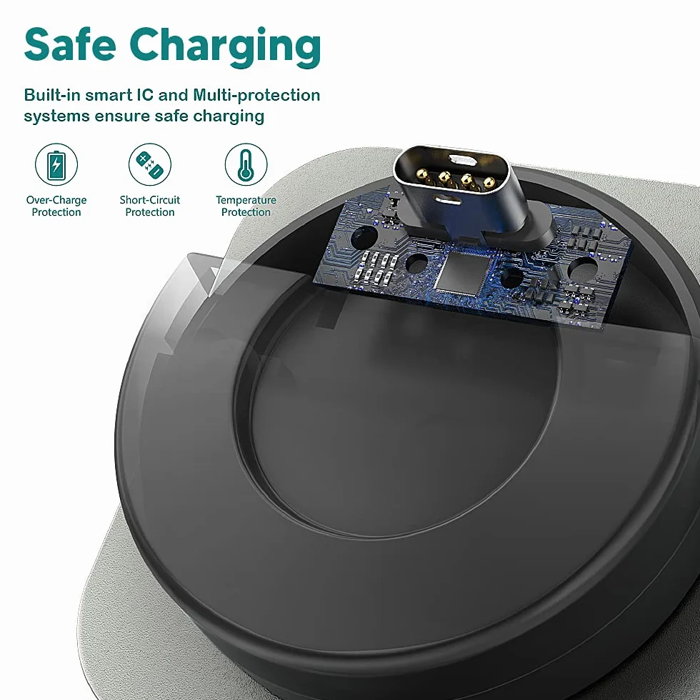TUSITA Ładowarka Stacje Dokujące Kompatybilny z Garmin Fenix 7 7S 7X 6 6S 6X Pro 5S 5X Plus,Epix 2,Forerunner 945 45S 245,Instinct,Vivoactive 3 4S,Charging Dock for Vivomove 3S,Venu 2 Sq,Approach S60