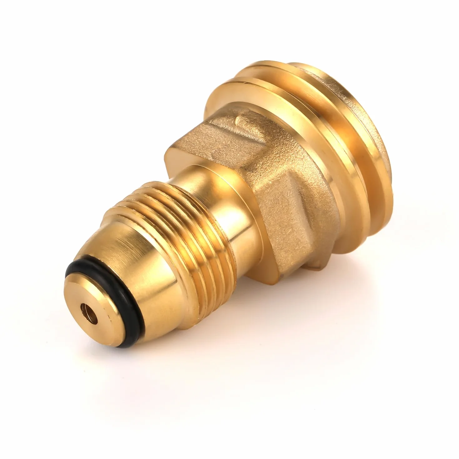 POL do QCC1 Adapter do Butli Gazowej, Konwertuje Zawór Serwisowy Zbiornika LP POL do Weza Lub Regulatora QCC1/Type1, Adapter do Napelniania butli z Propanem do Grillowania na Swiezym Powietrzu