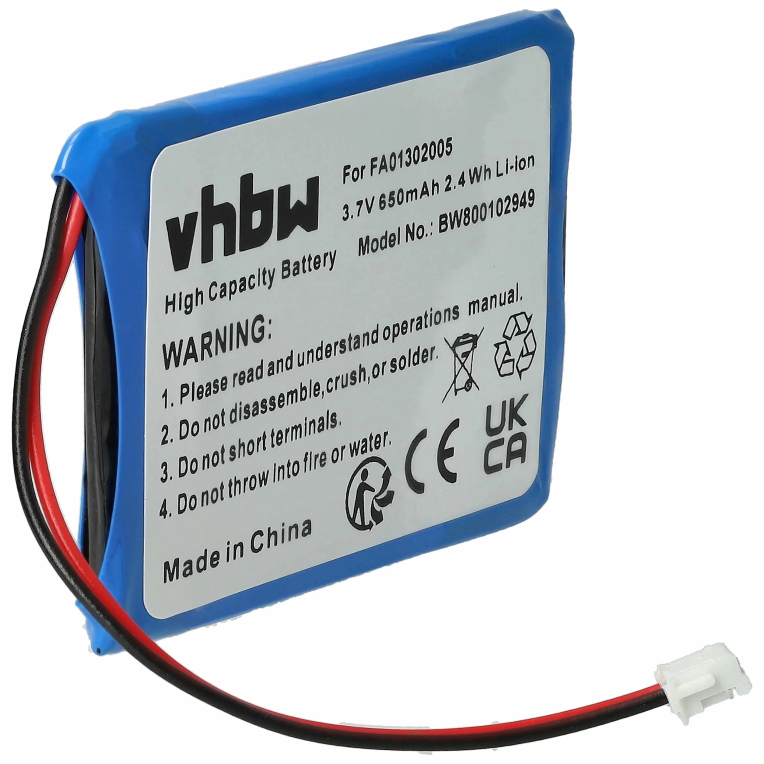 Akumulator kompatybilny z Ascom D43, R1D bezprzewodowy telefon stacjonarny 650mAh 3,7V Li-Ion