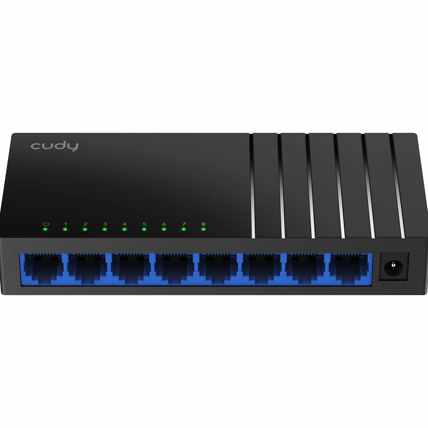 Cudy GS108D Gigabit 8-portowy przełącznik, pulpitowy rozdzielacz Ethernet, bez wentylatora, optymalizacja ruchu, Plug and Play